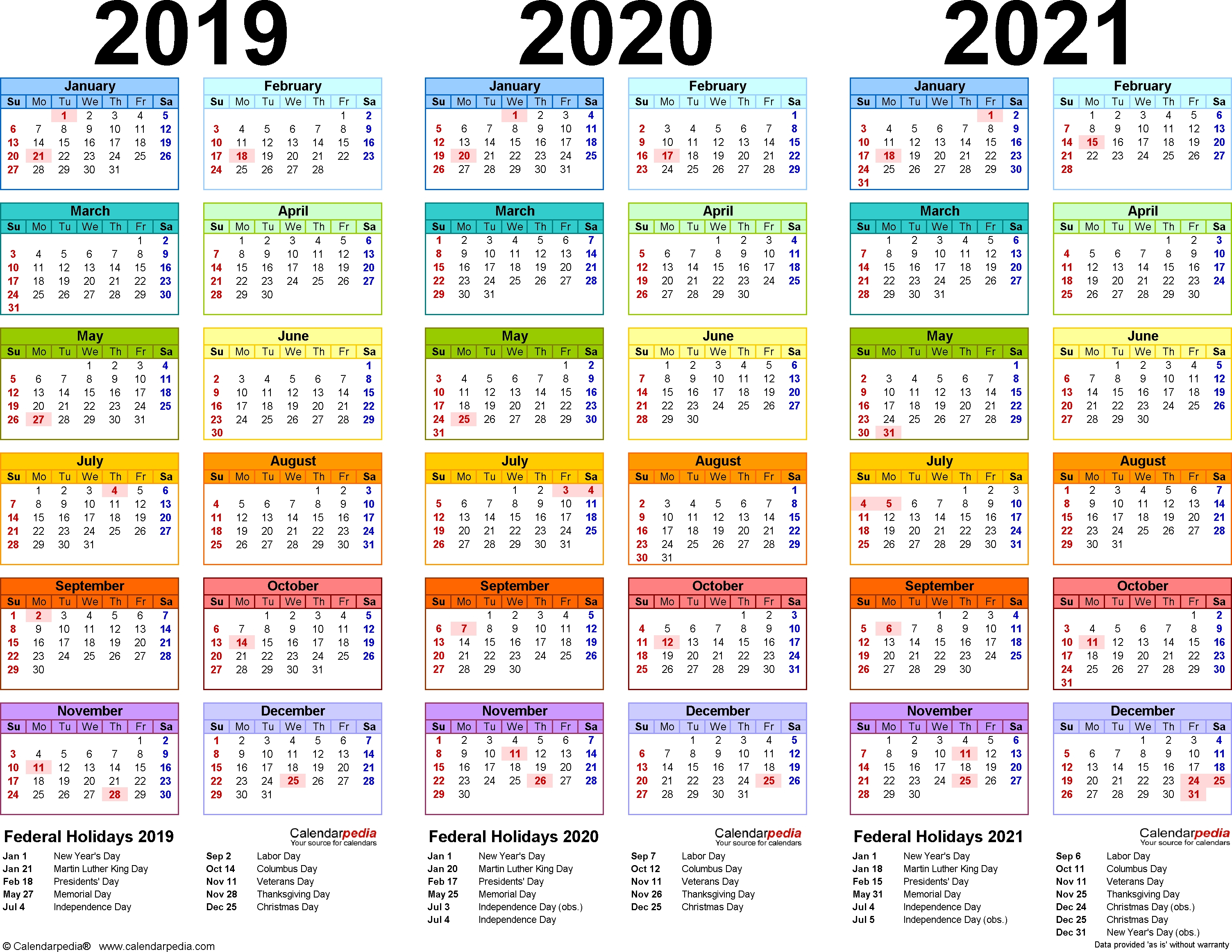 printable mini calendar 2021