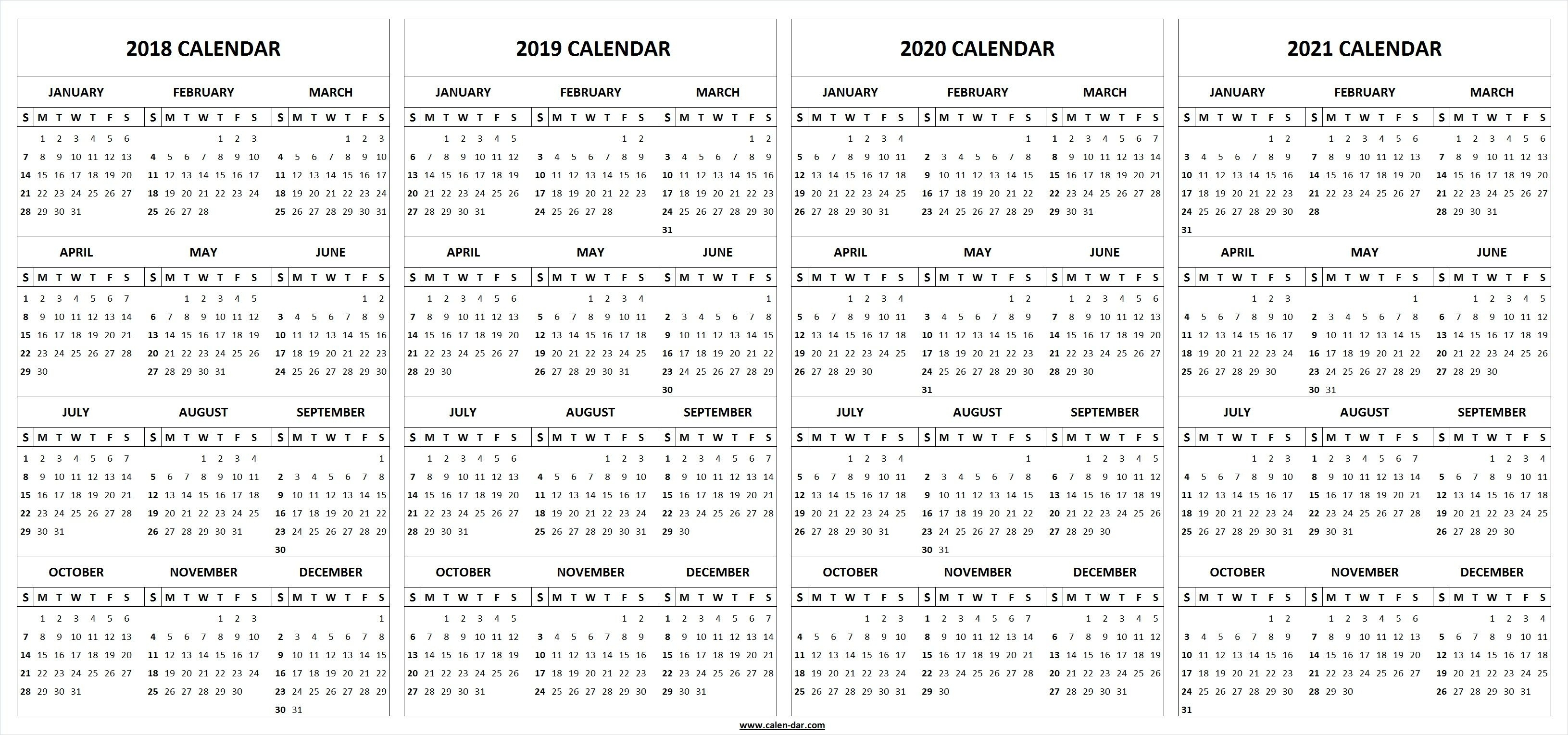 Dashing Printable Calendar For 2019 And 2020 • Printable