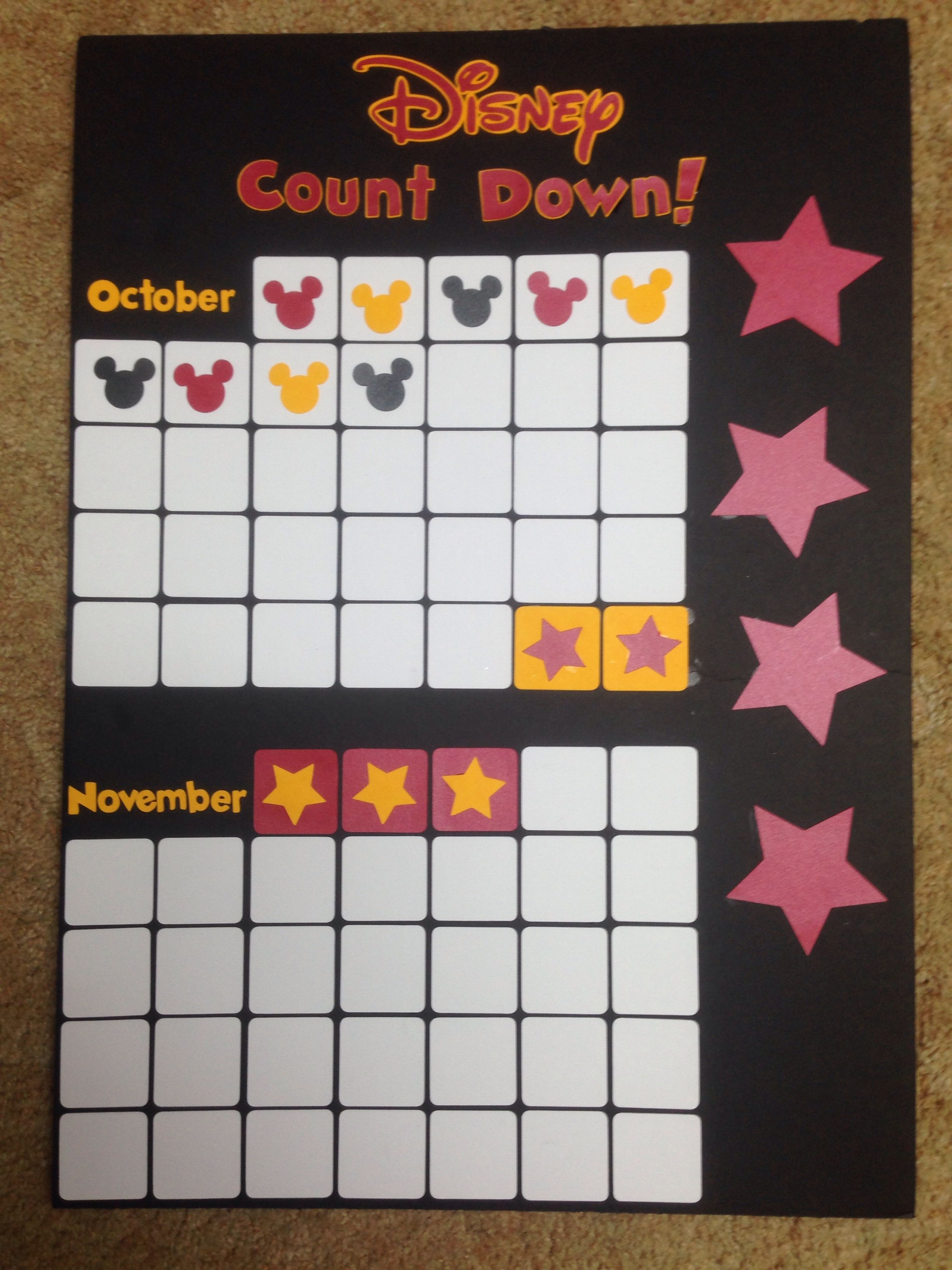 Disney Countdown Calendar! | Alexis&#039; Pinterest Projects