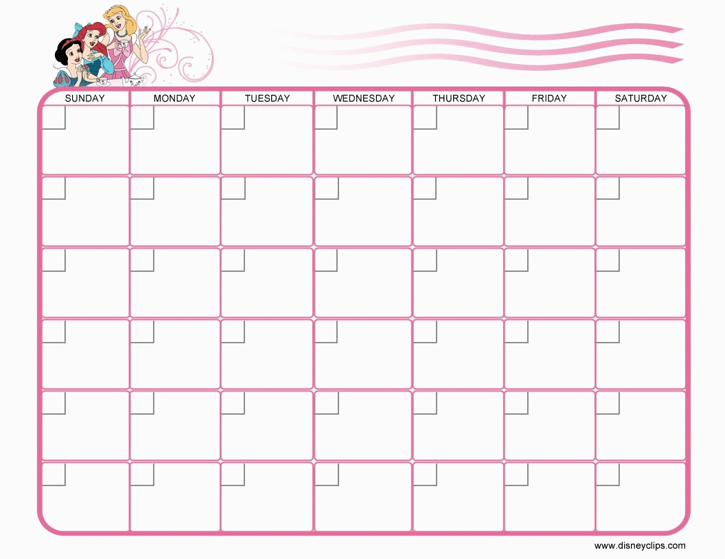 Disney Countdown Calendar Printable Calendar Template