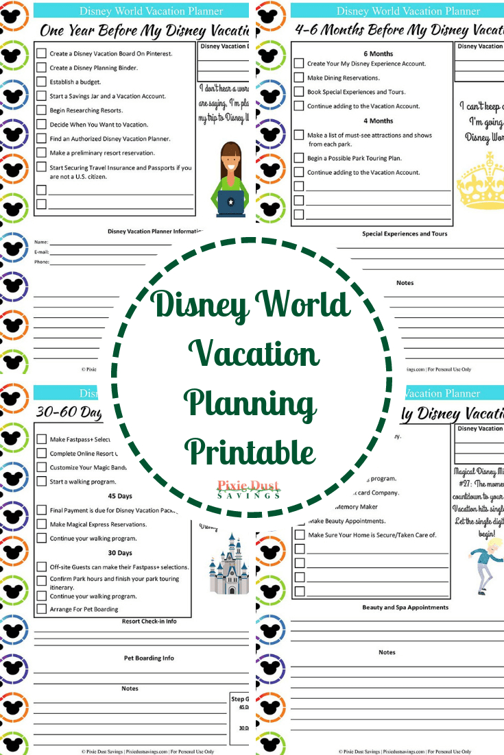 disney world attractions printable list 2018 example