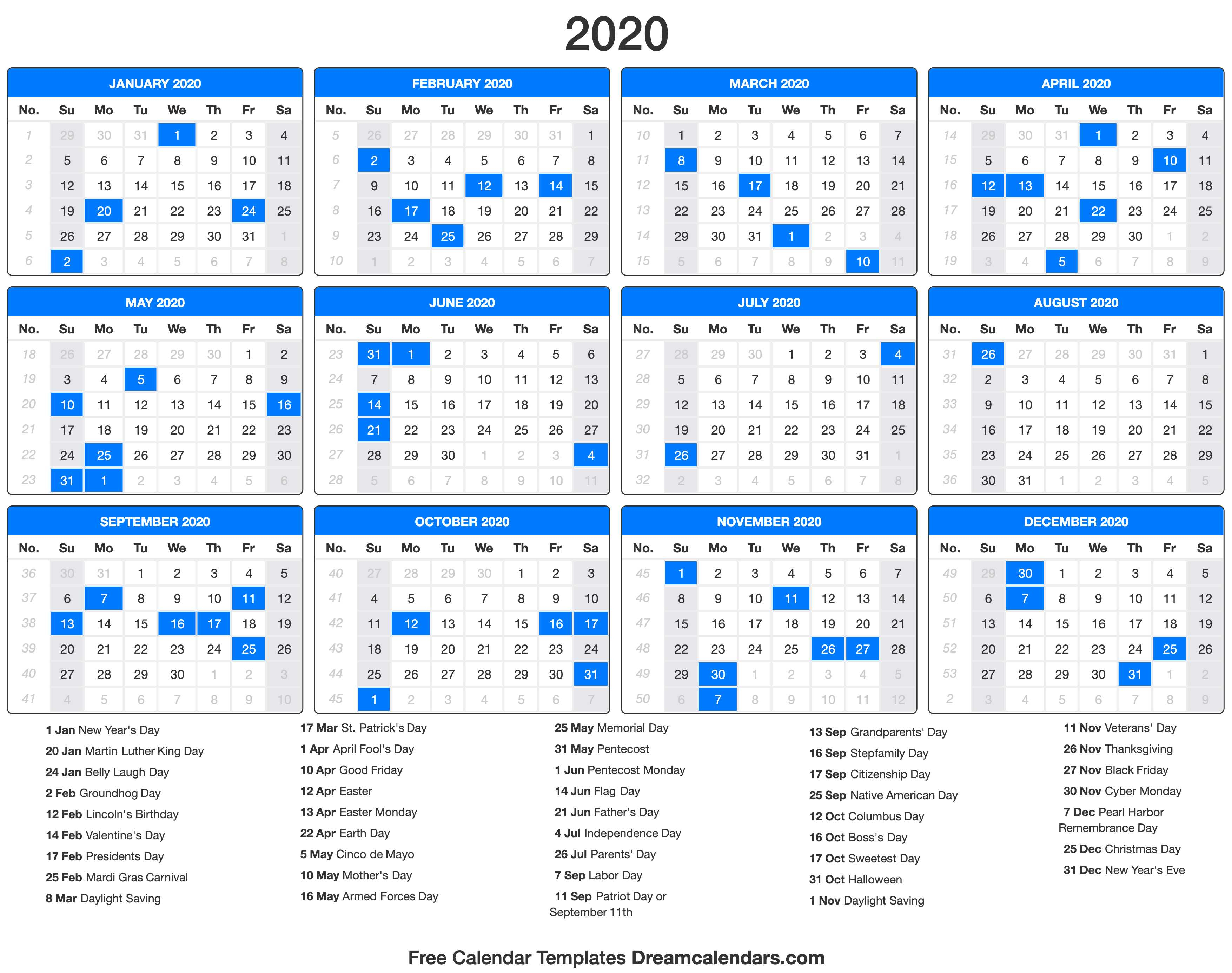 Dream Calendars - Make Your Calendar Template Blog