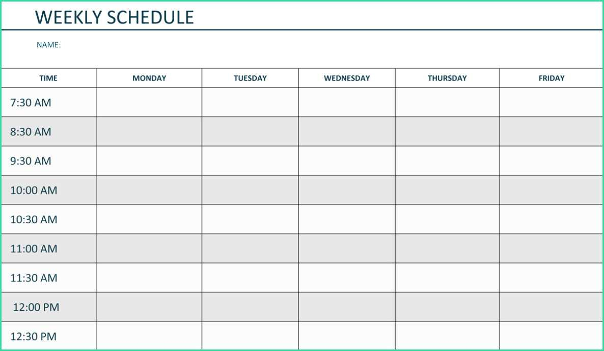Easy Monday Friday Calendar Template Word Of Free Printable