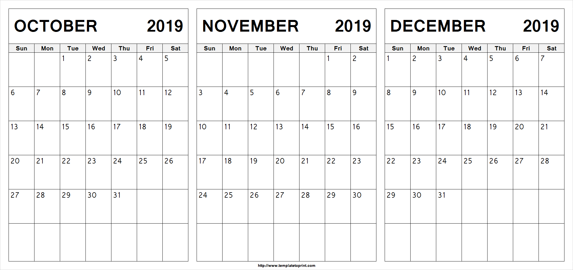 Edit-Printable-October-November-December-2019-Calendar