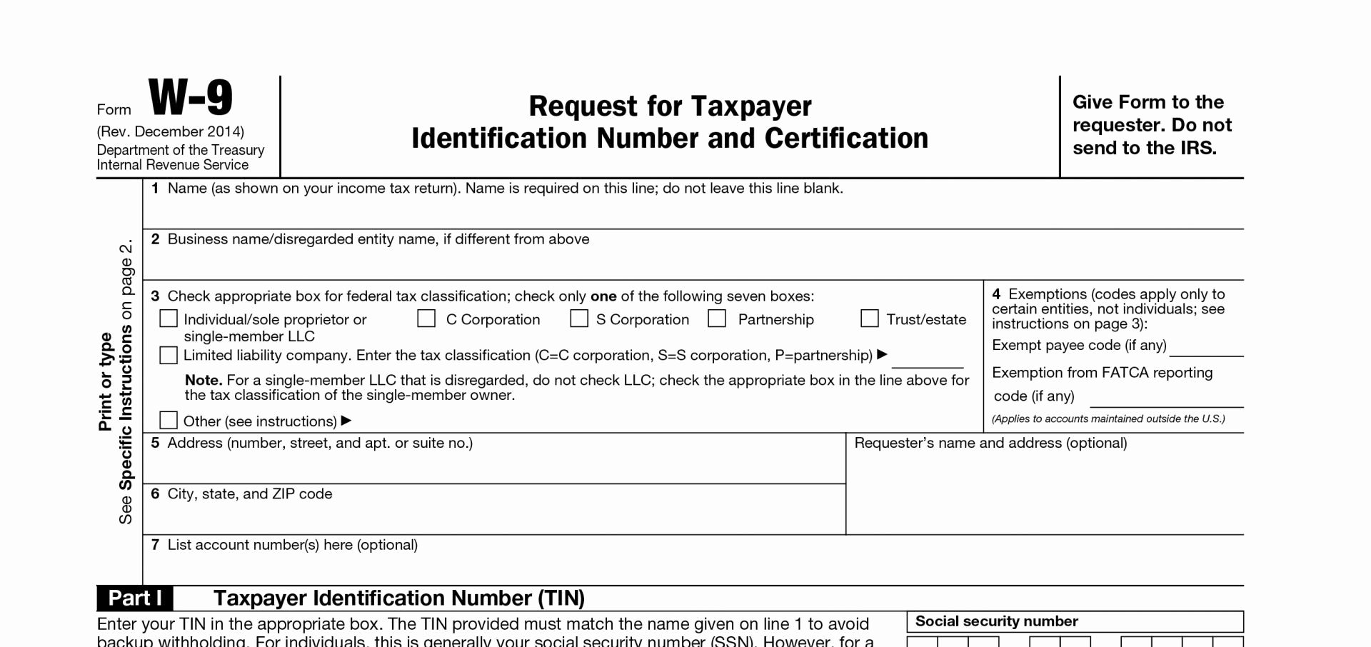 Elegant Printable W 9 Tax Form 2017 – W 9 Form Template 34