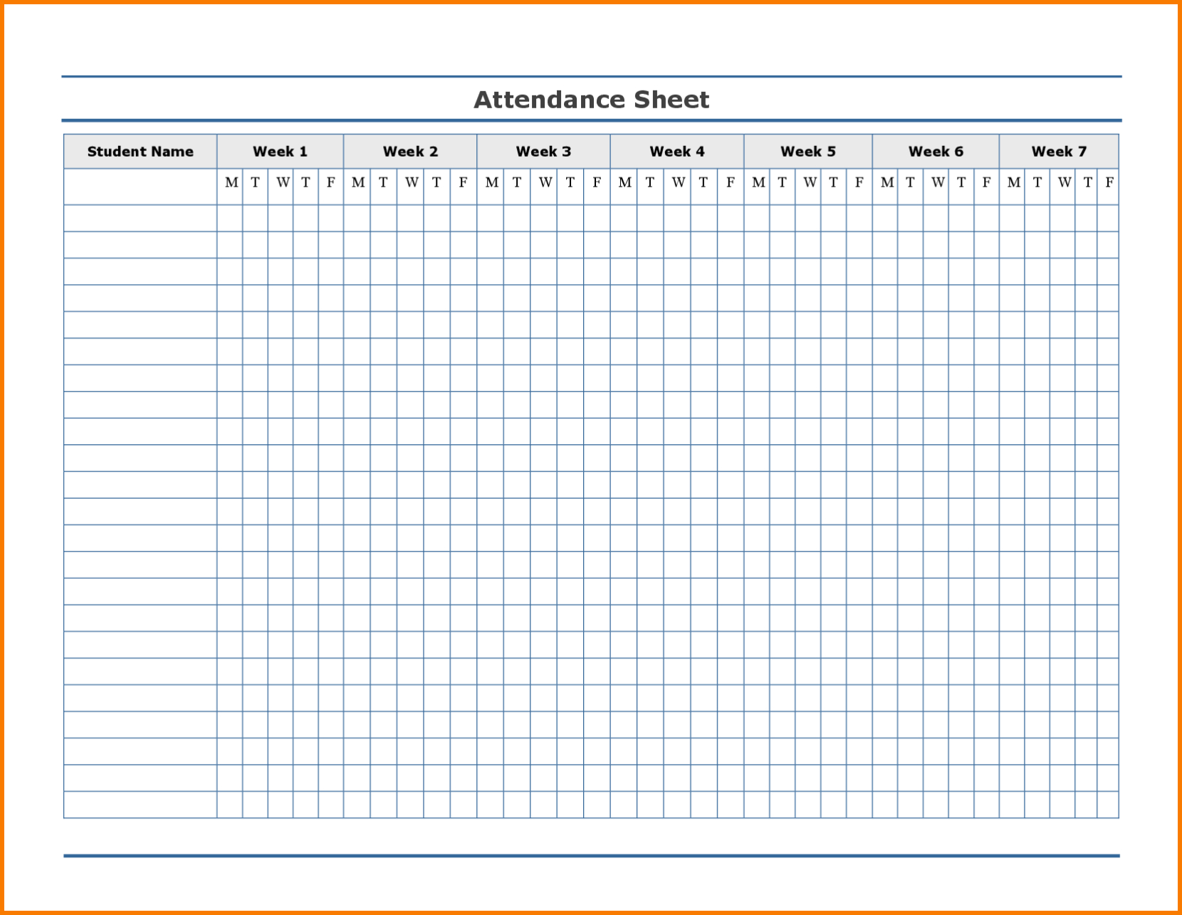 Employee Attendance Excel Sheet | Employee Attendance Sheet