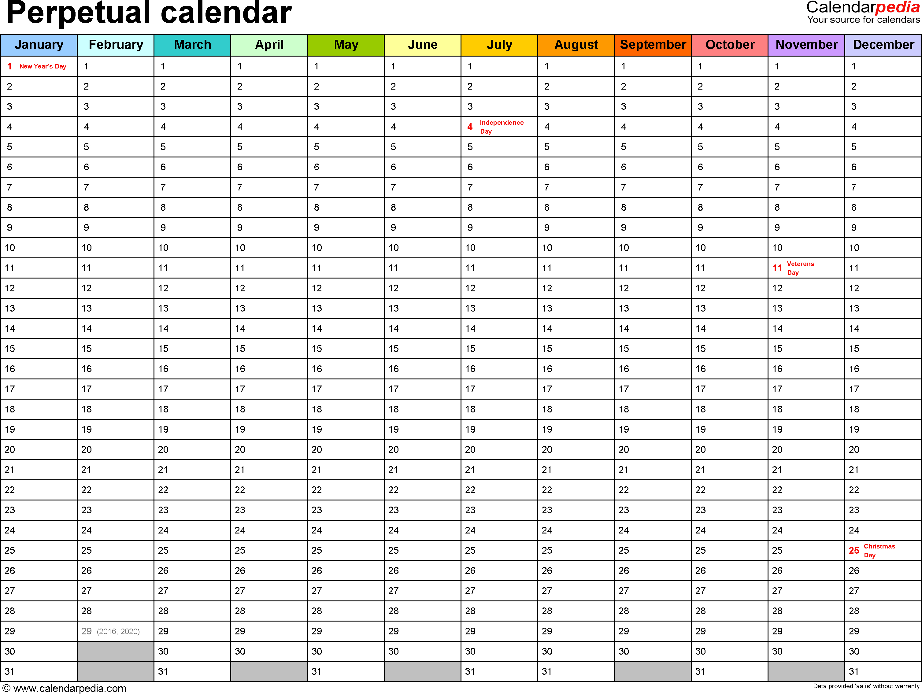 Free Printable Employee Vacation Schedule Example Calendar Printable