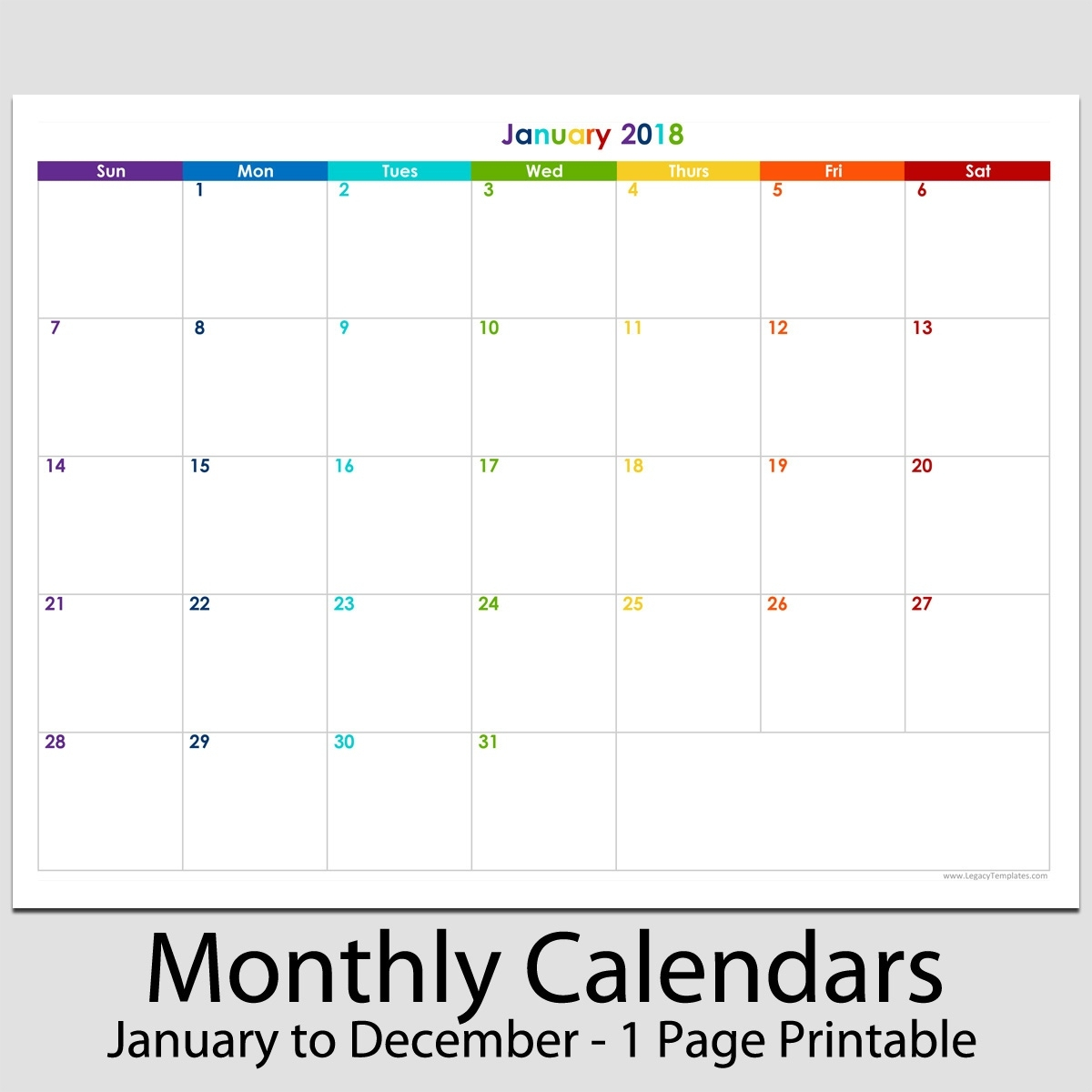 8.5 X 11 Calendar Template | Example Calendar Printable