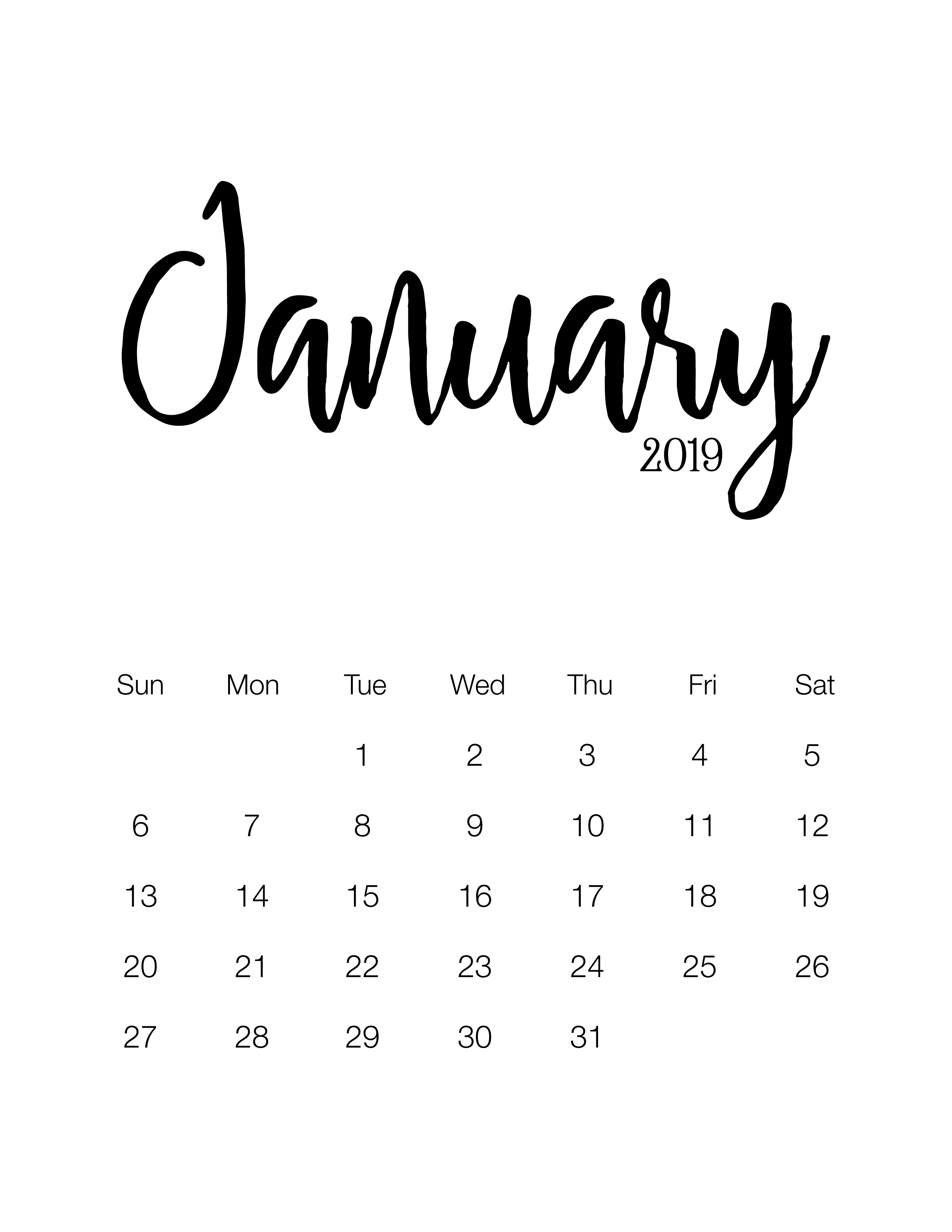 Free Calendar 81 2X11 Printable