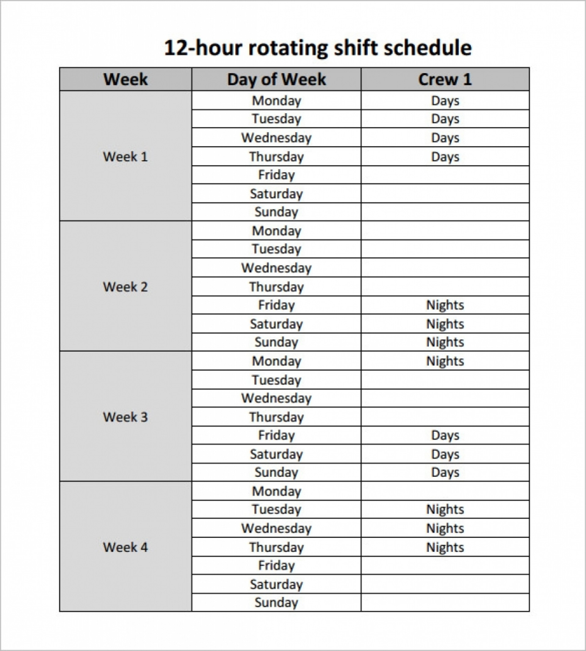 nurse schedule creator