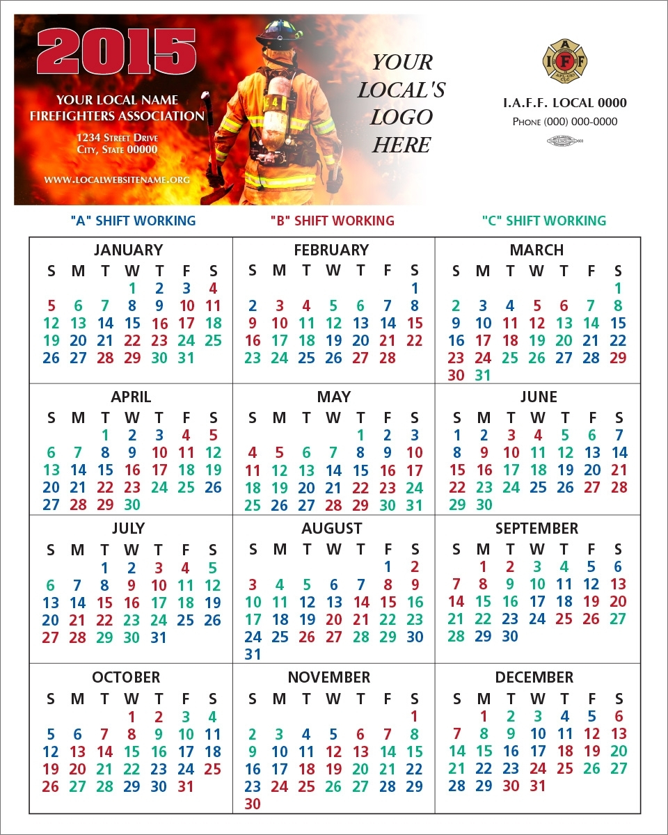 Firefighter 24 48 Shift Calendar | Template Calendar Printable