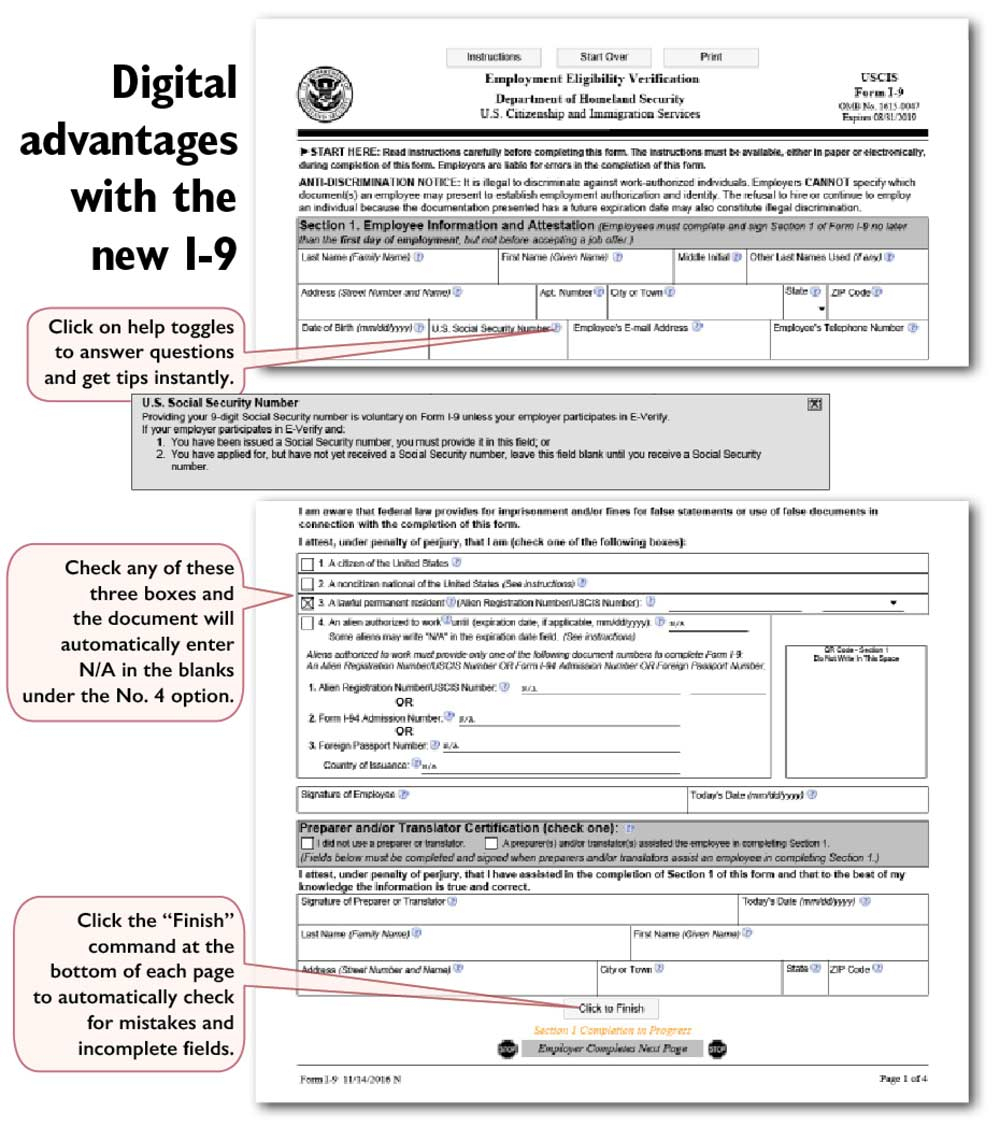 Form I 9 Employment Eligibility Verification Income Tax I-9