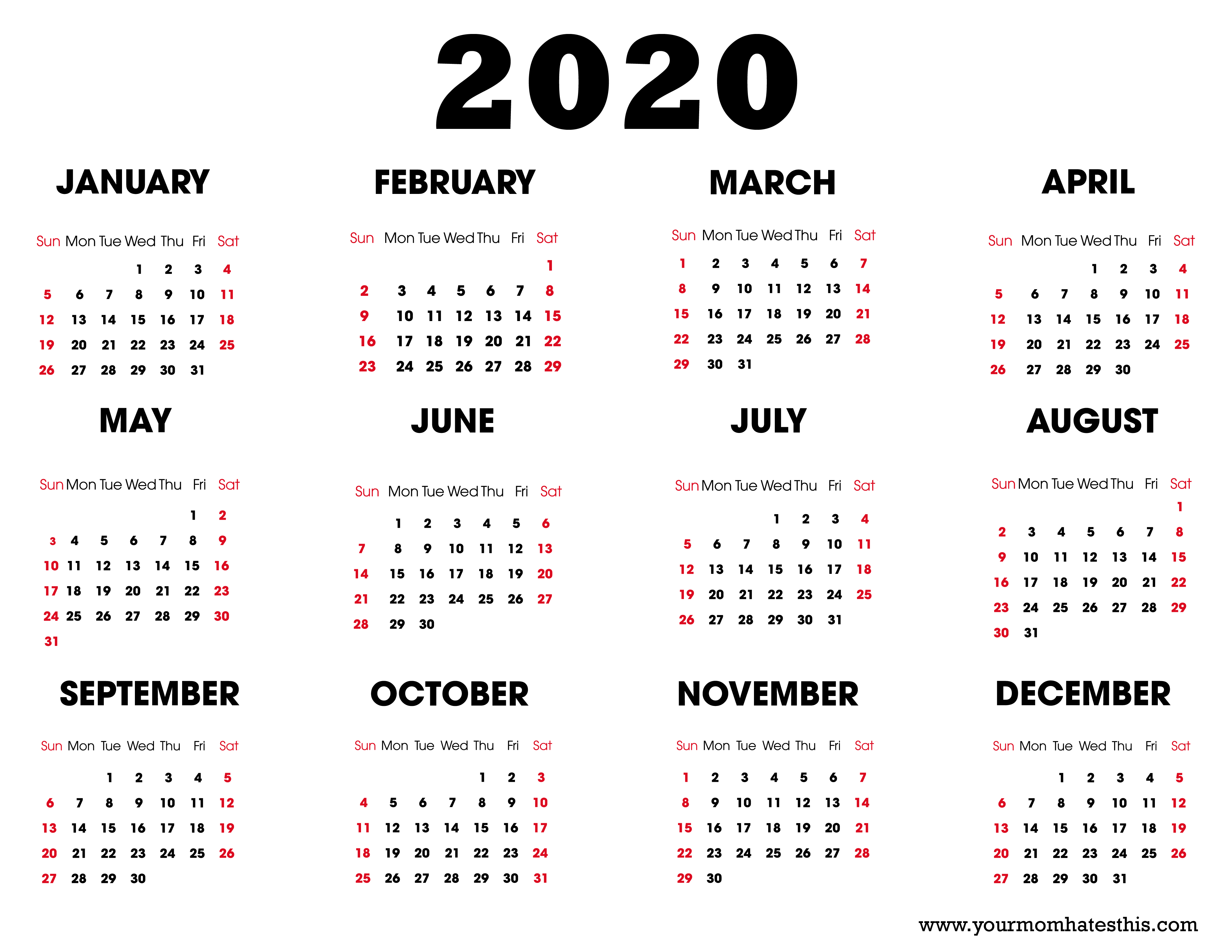 Bill Payment Calendar 2020 Printable Example Calendar Printable