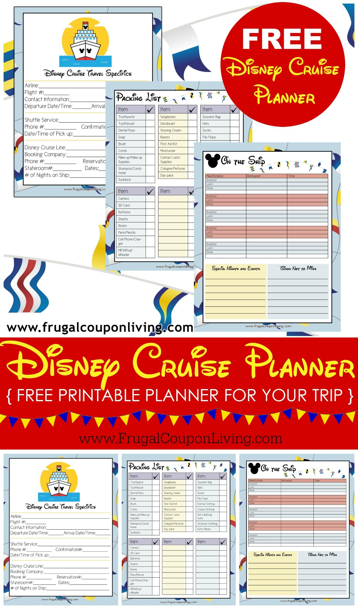 Free Disney Cruise Planner | Beyond The Seasail Away