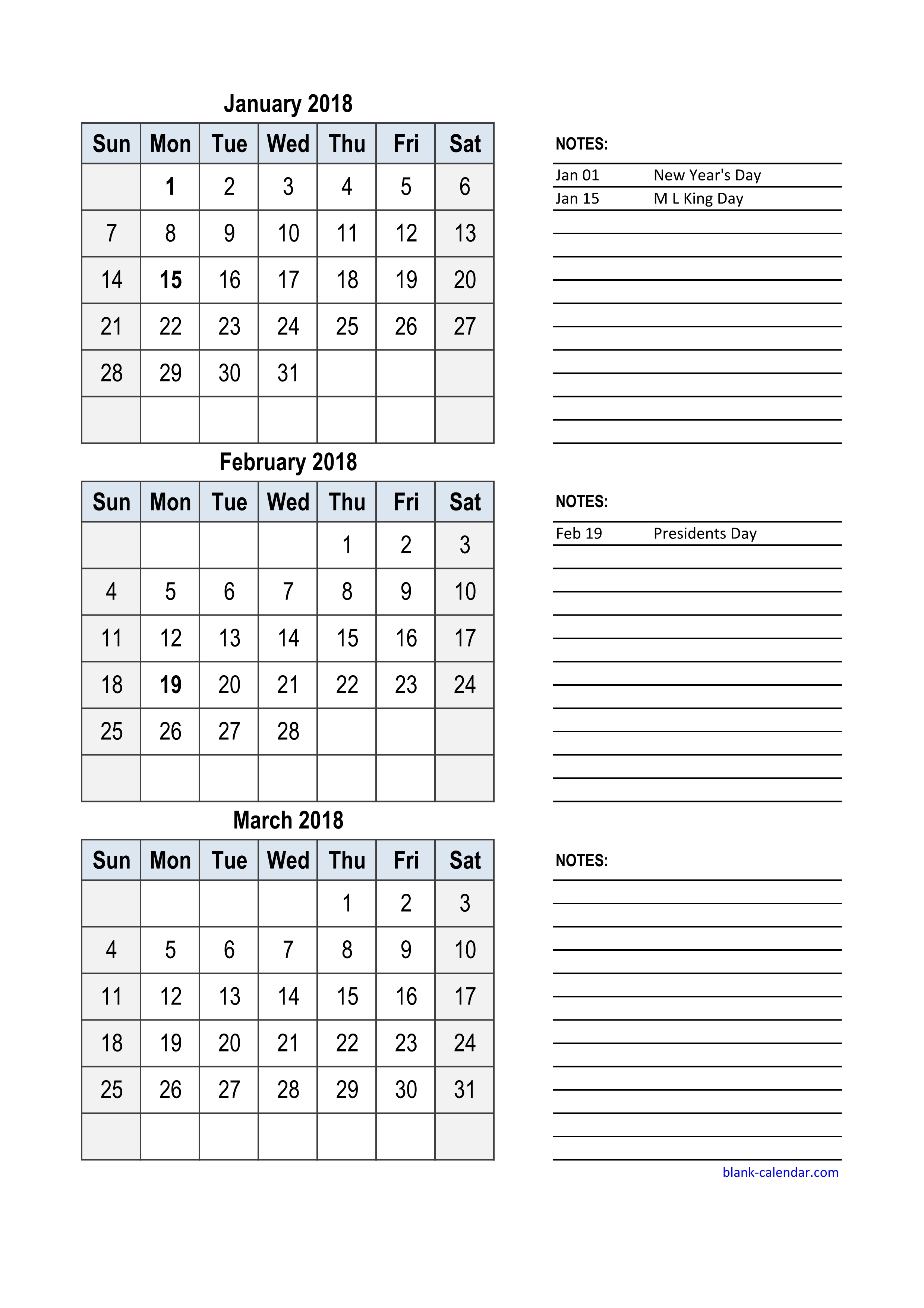 Free Download 2018 Excel Calendar, 3 Months In One Excel