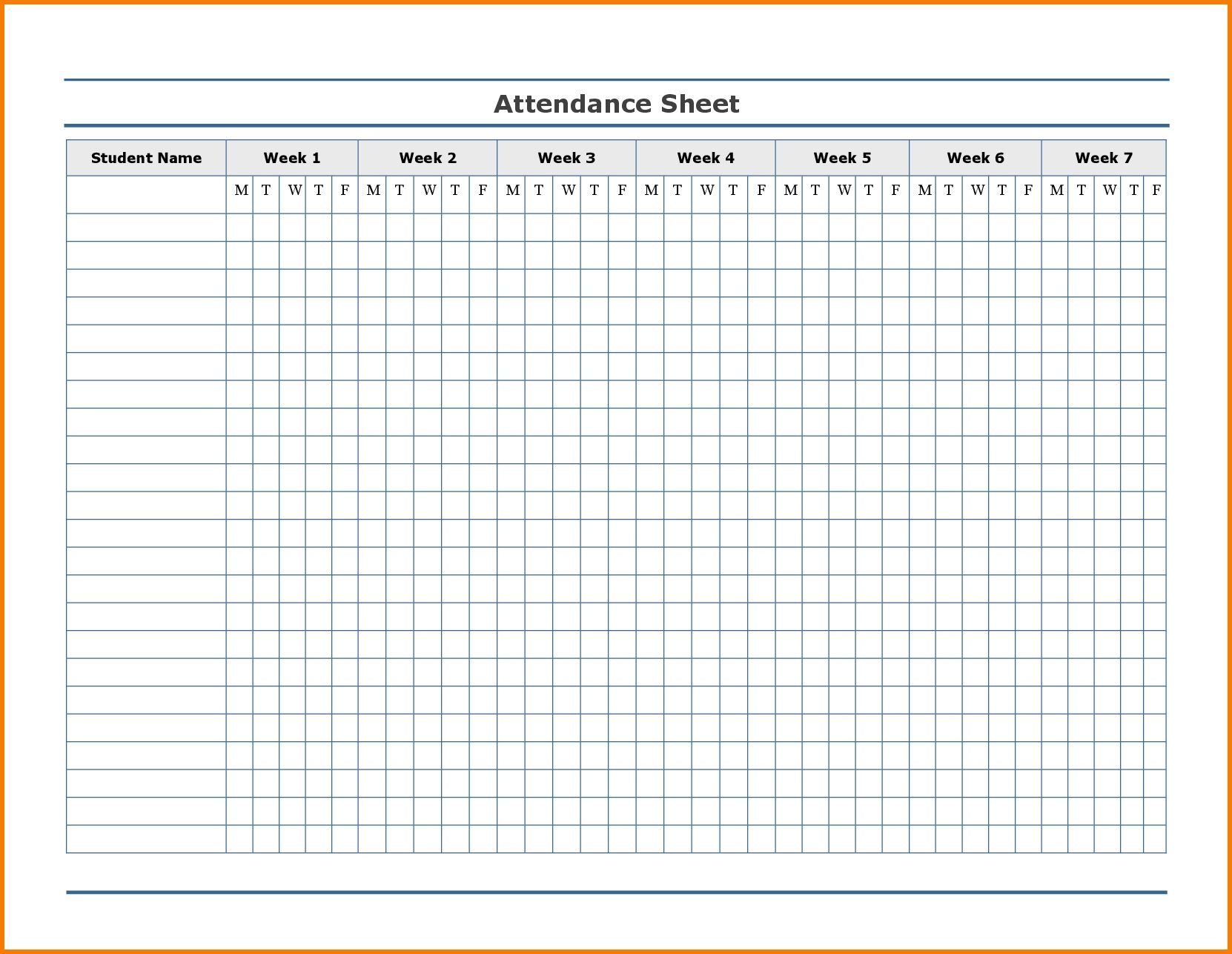 Free Employee Attendance Template