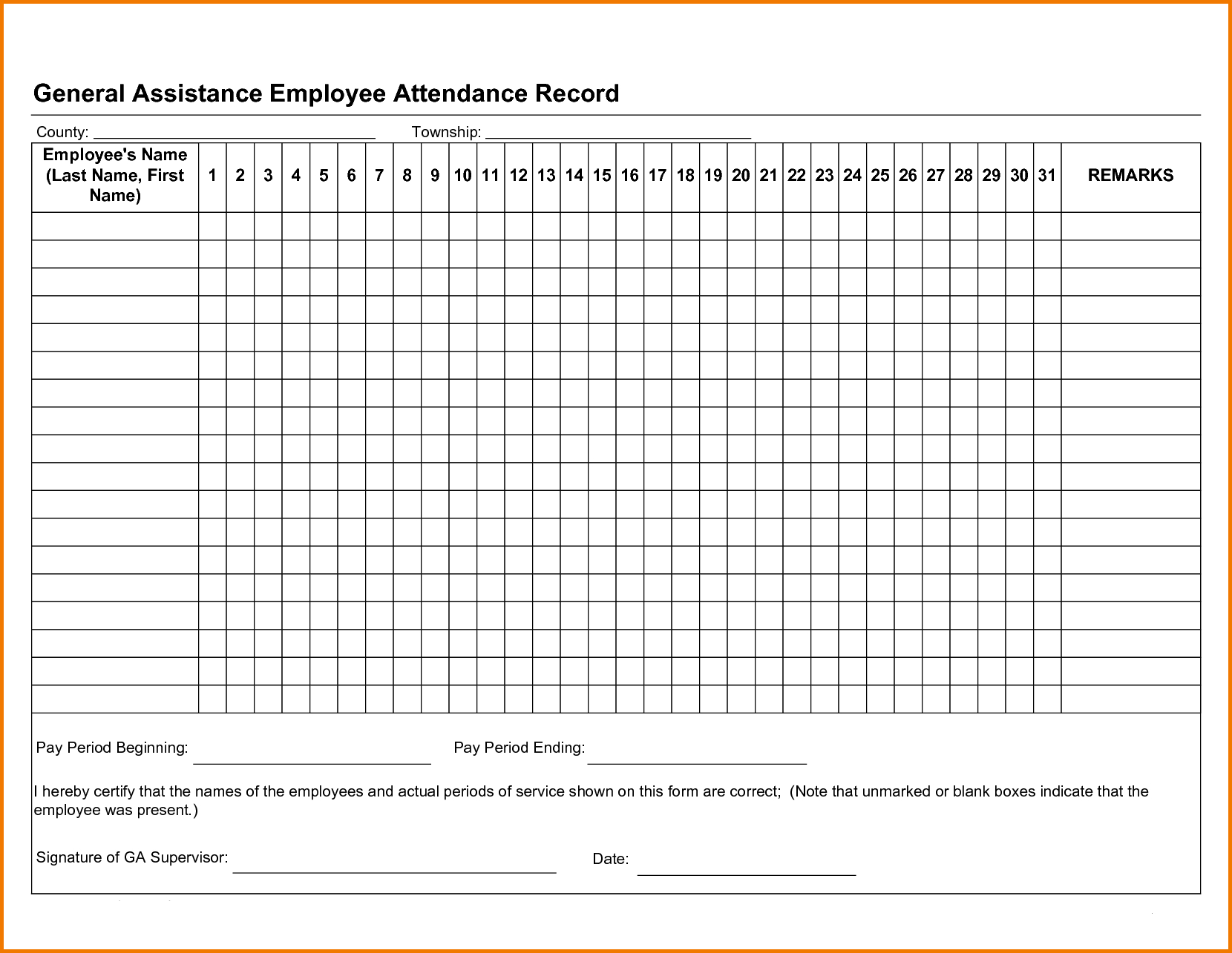 Free Employee Attendance Tracker Excel 2019 | Swimming