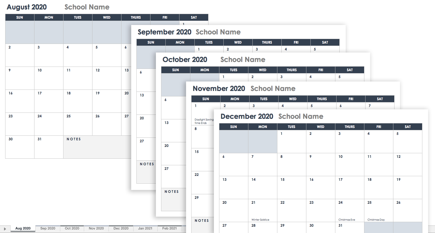 Free Google Sheets Calendar Template Customize And Print