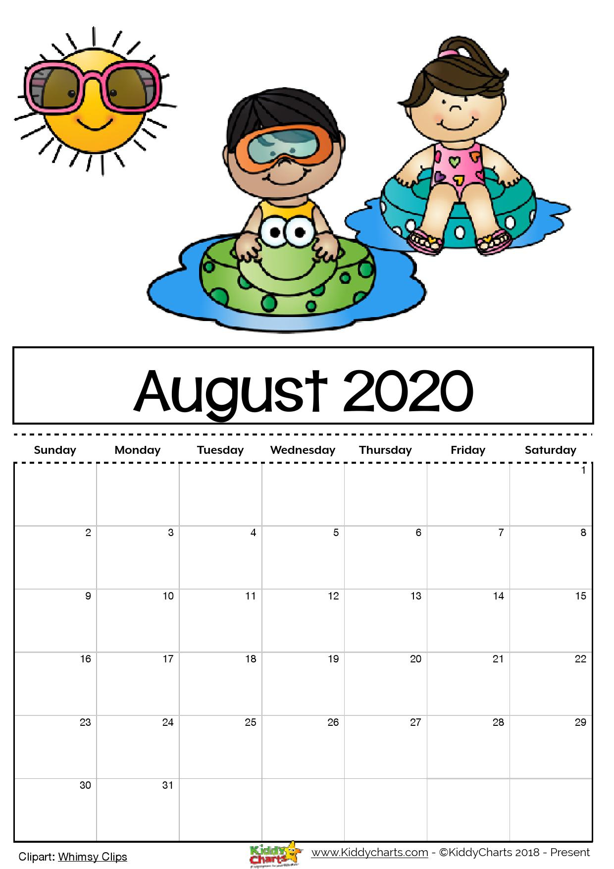 Free Printable 2020 Calendar For Kids, Including An Editable