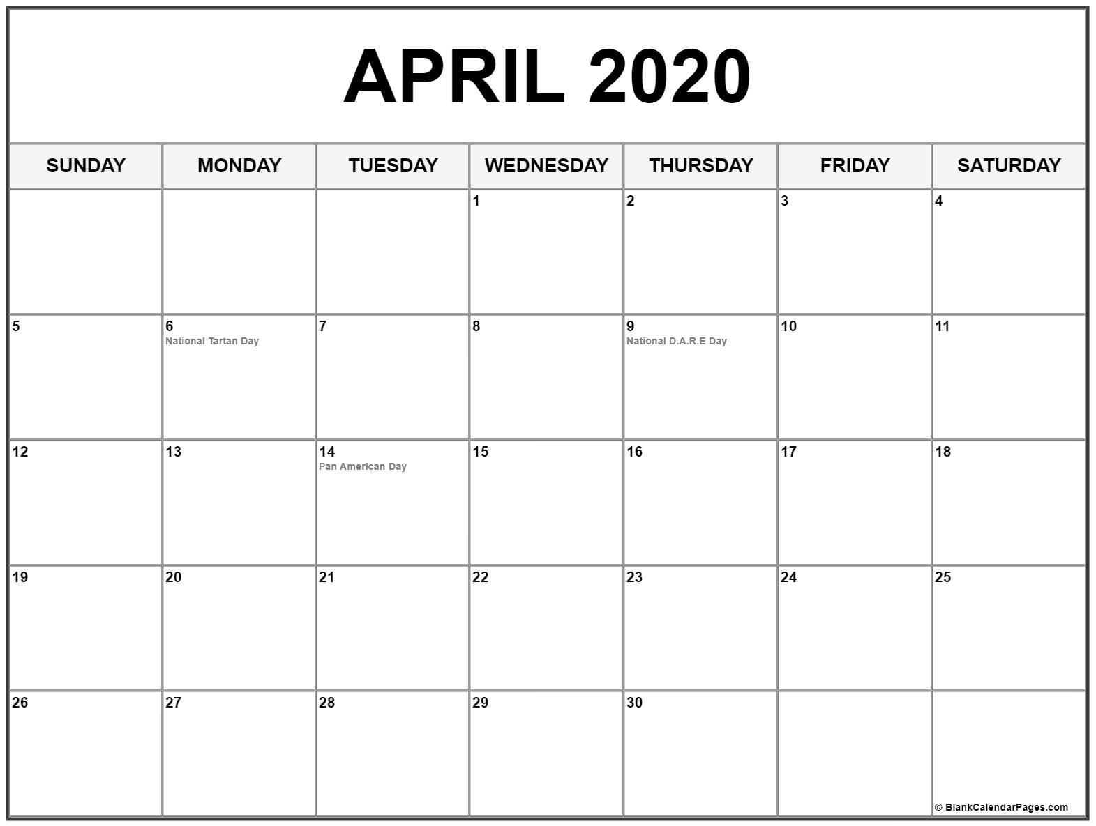 Free Printable 2020 Calendar With Holidays 8 - Crearphpnuke