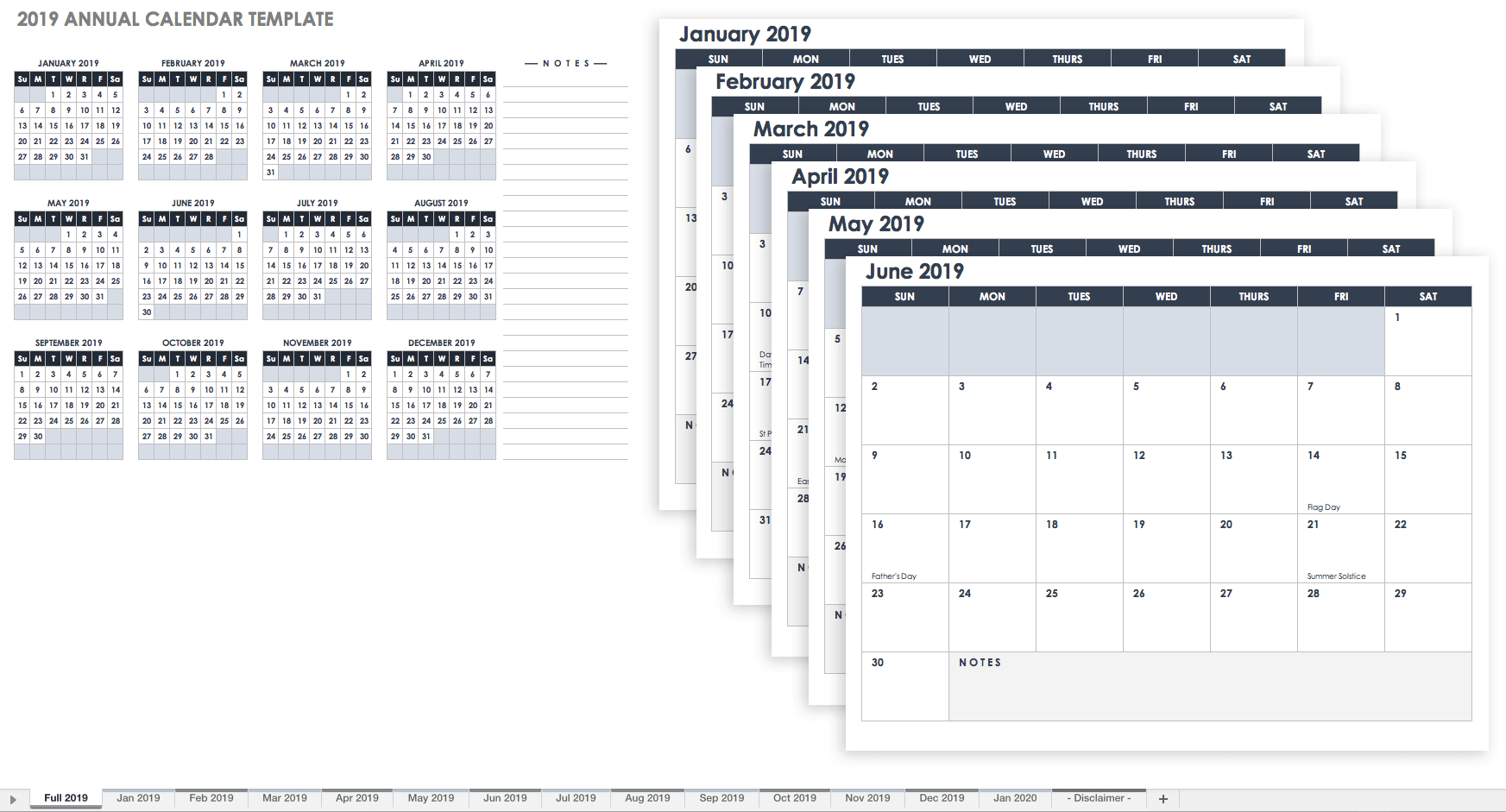 Free Printable Blank Monthly Calendar Pages With 2018 Plus