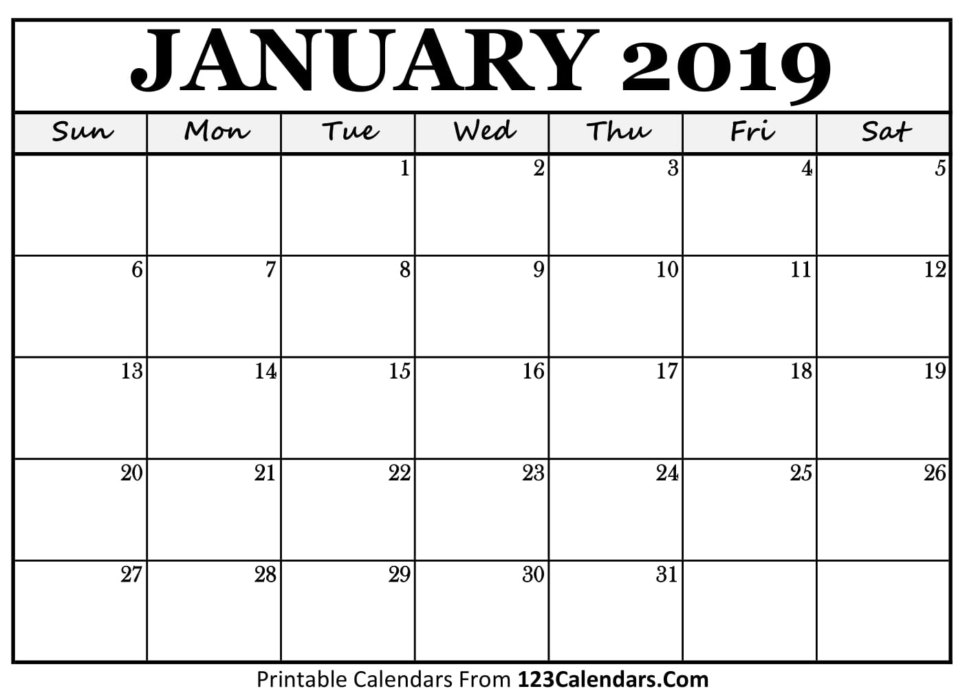 Free Printable Calendar | 123Calendars