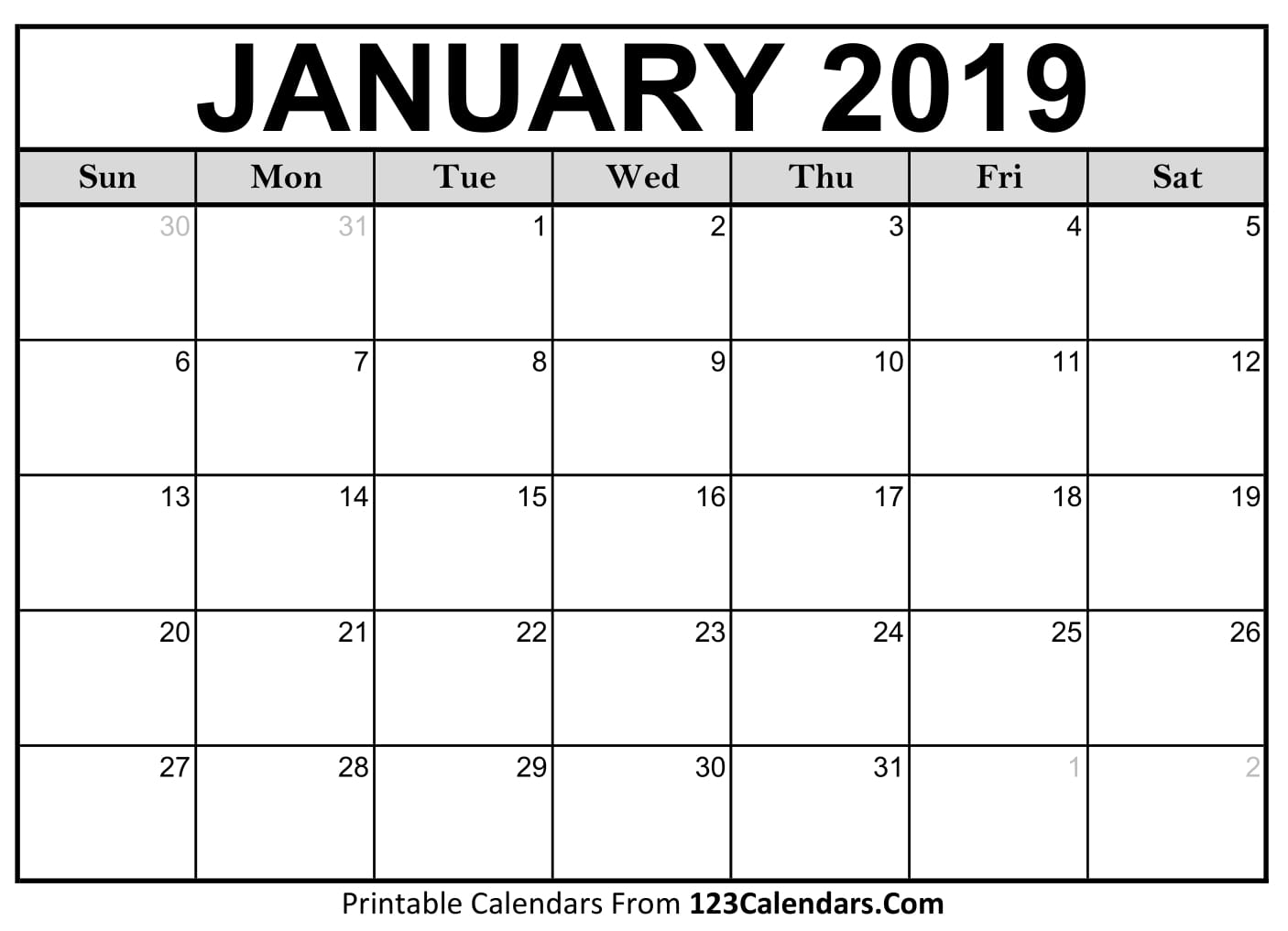 Free Printable Calendar | 123Calendars