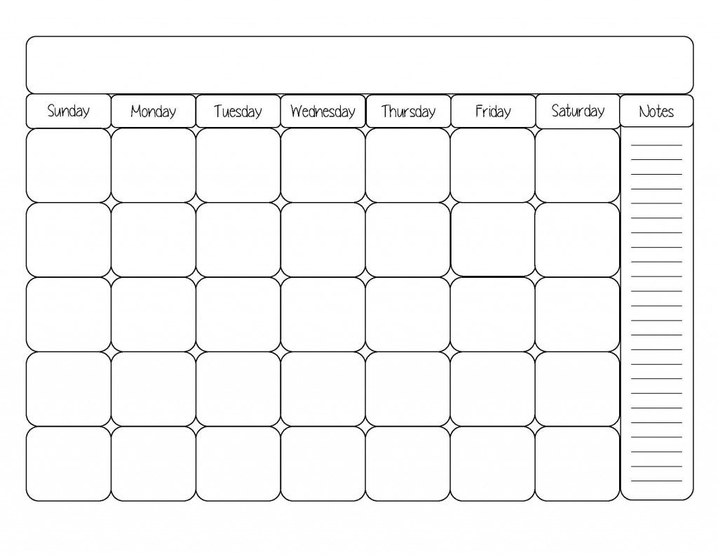 Free Printable Calendar Template | Calendars | Blank Monthly