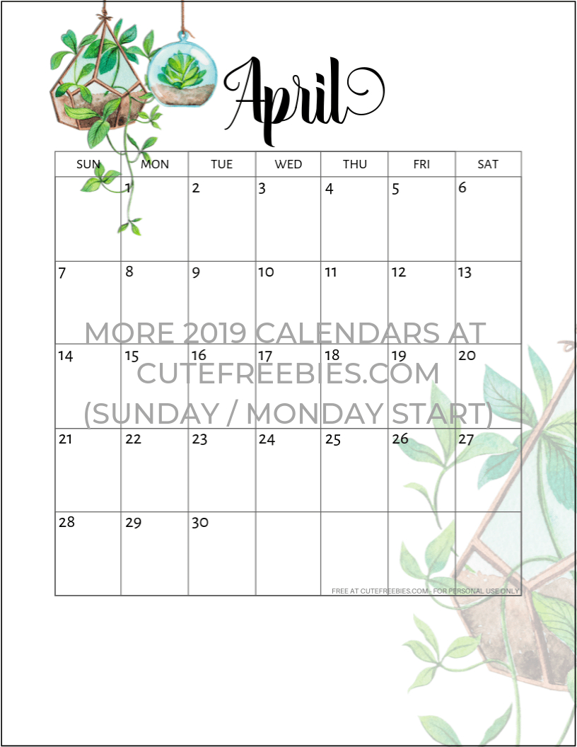 Free Printable Monthly Planner Blank Calendars Tabs Bill