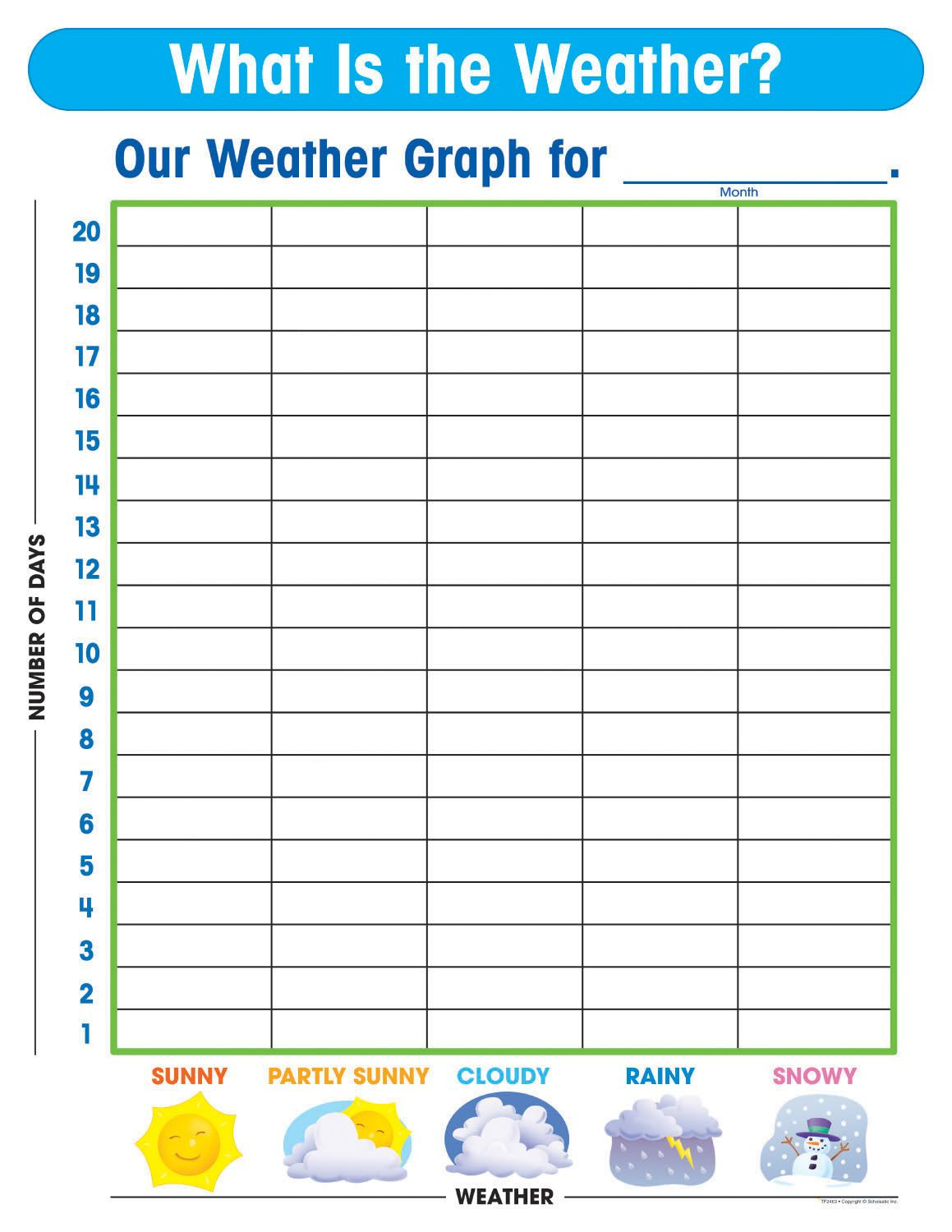 Free Printable Weather Graphs For Kindergarten