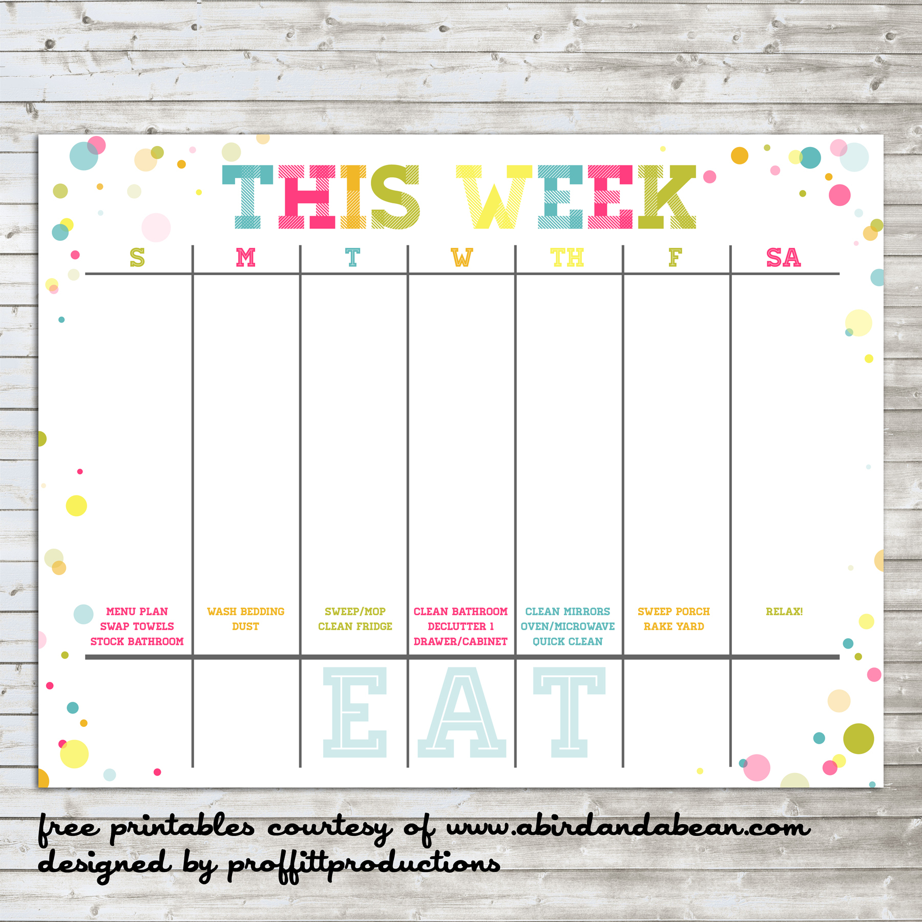 Free Printable Week Calendar July 2019 Weekly Uk Landscape