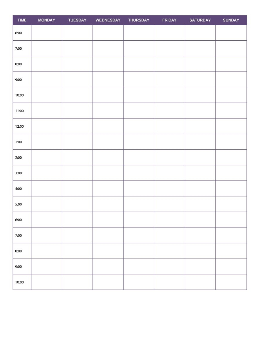 Free Printable Weekly Endar Templates February Appointment