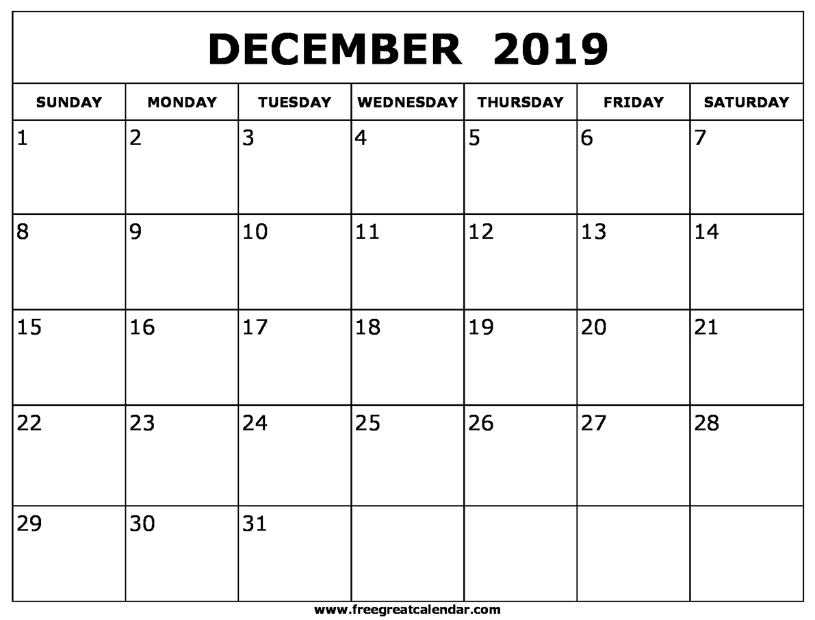 Get Blank Calendar Oct Nov Dec 2019 ⋆ The Best Printable