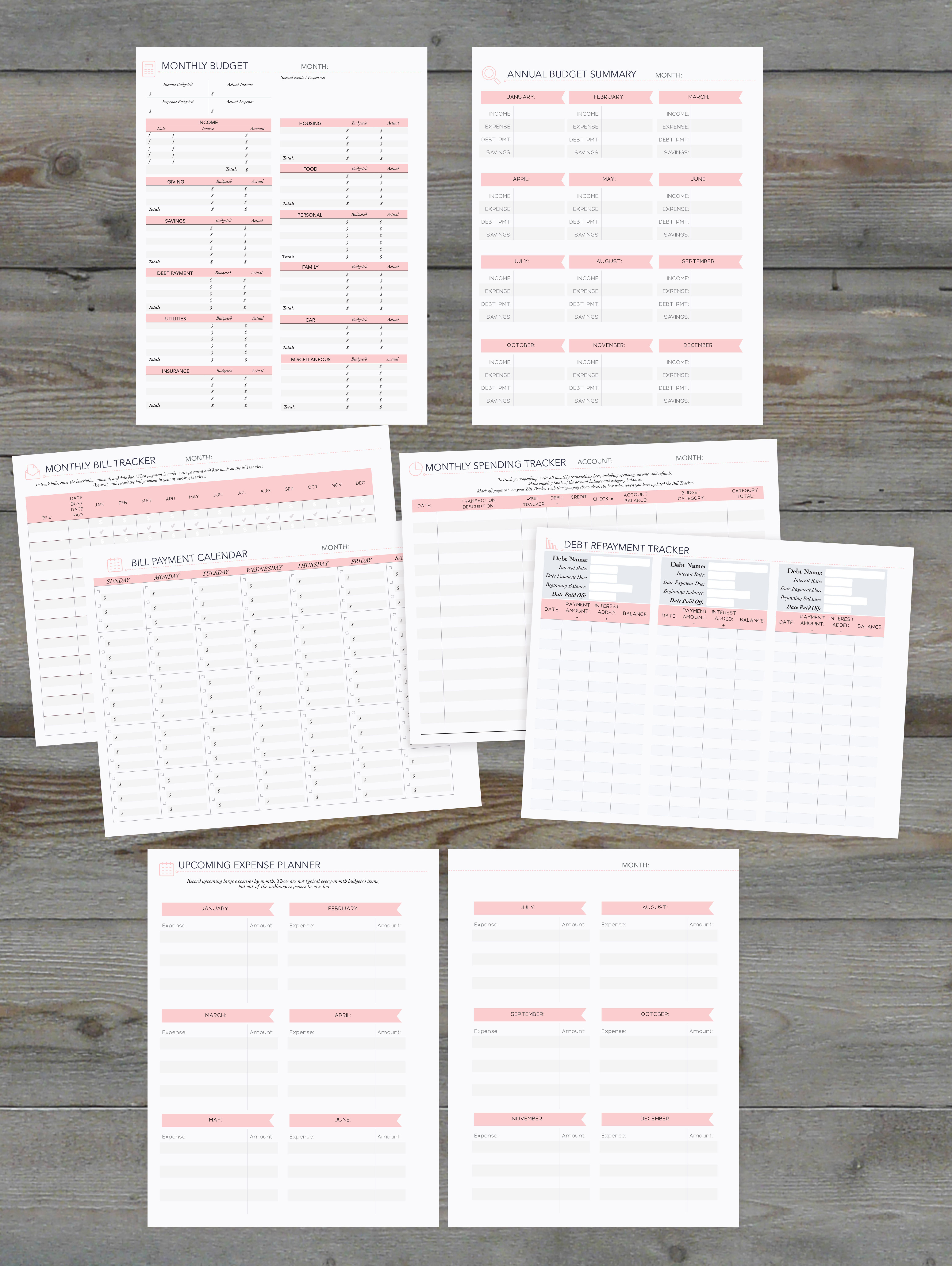 Get Your Budget On Track With Simple Printables - Perennial Joy