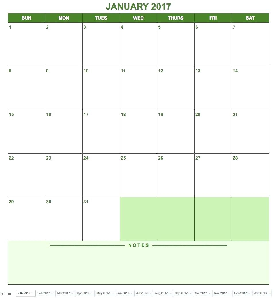 Google Drive Monthly Calendar Template Example Calendar Printable