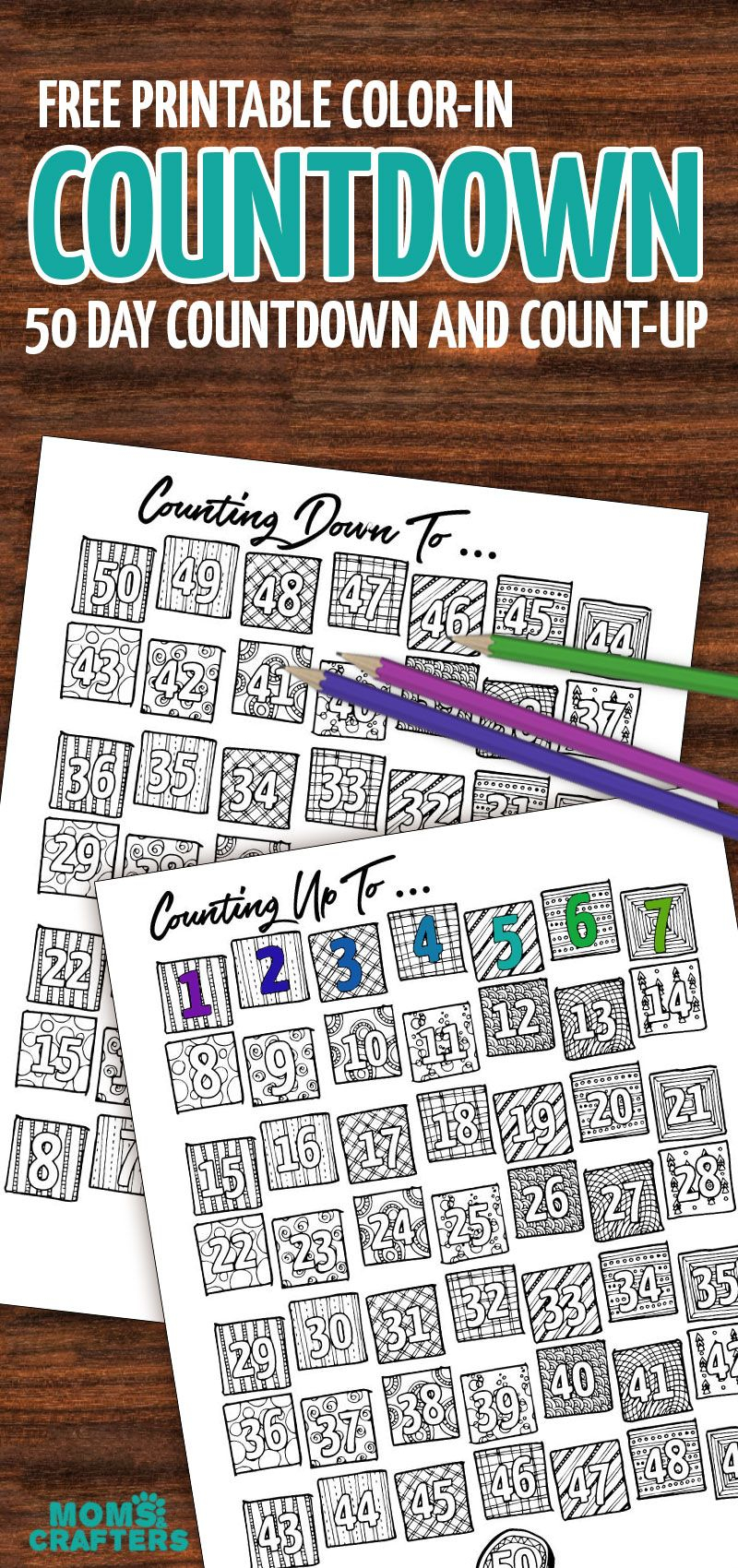 Grab This Fun Color-In Countdown And Progress Tracker | Moms