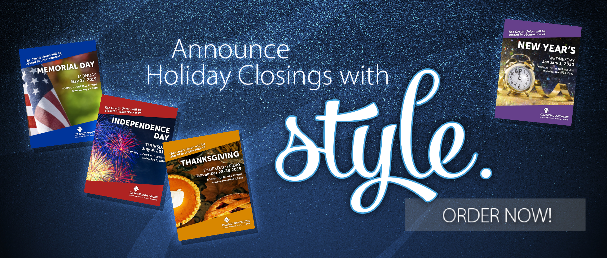 Holiday Closing Posters | Closing Signs | Saginaw, Mi