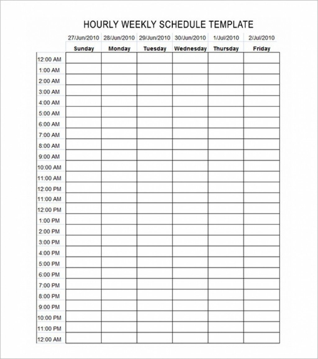Hour Daily Schedule Late Pdf Work Printable Excel Weekly