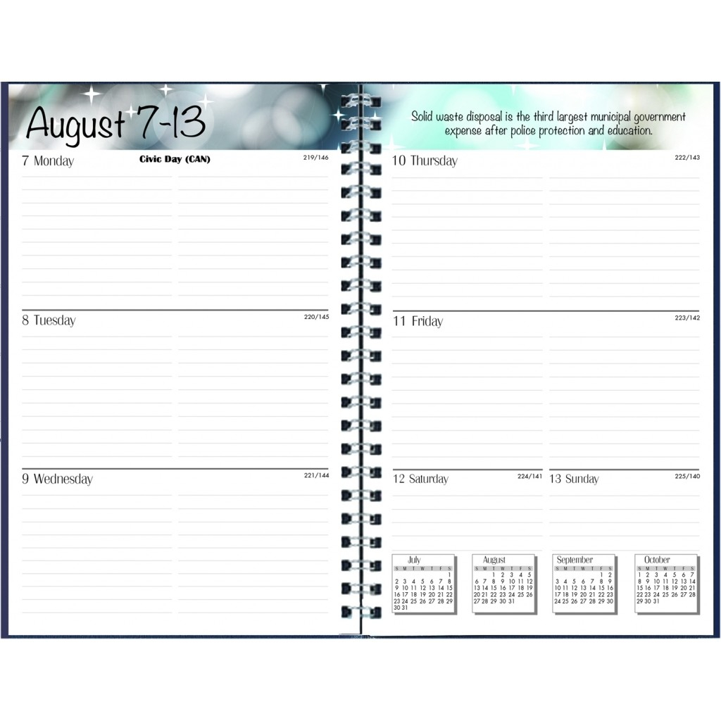 House Of Doolittle 27502 Recycled Academic Weekly/monthly Appointment  Book/planner, 5X8, Black, 2019-2020