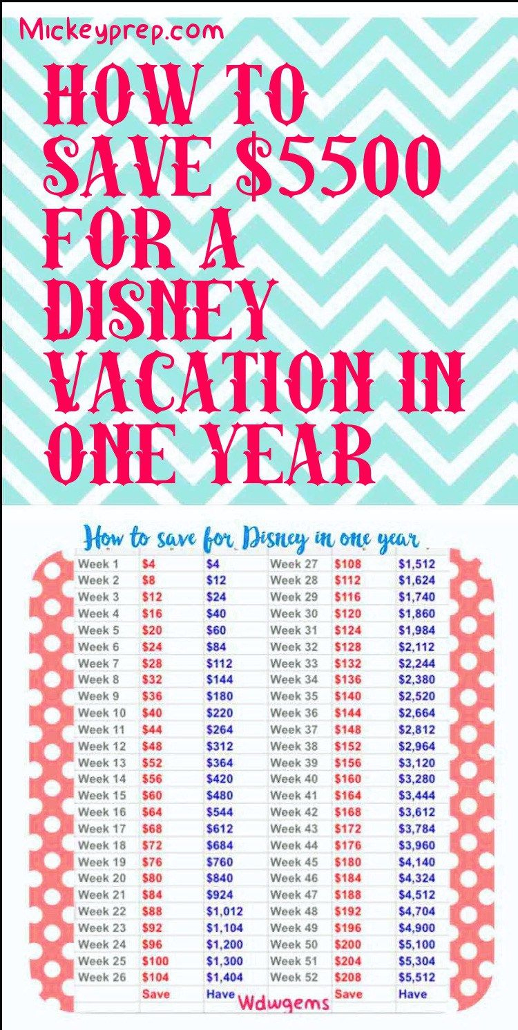 How To Save And Budget For Disney In One Year - | Walt