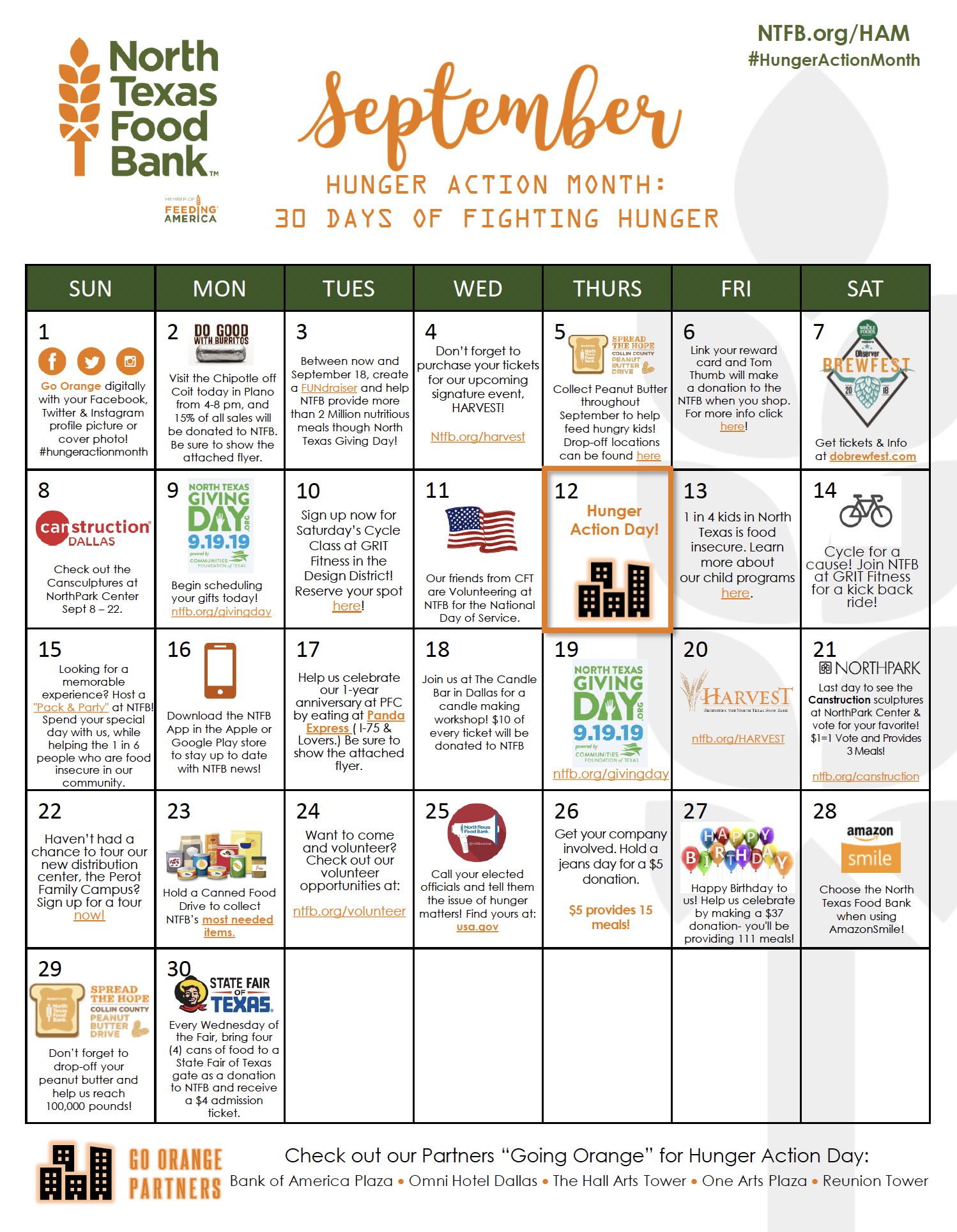 Hunger Action Month - Event &amp; Campaign - North Texas Food Bank