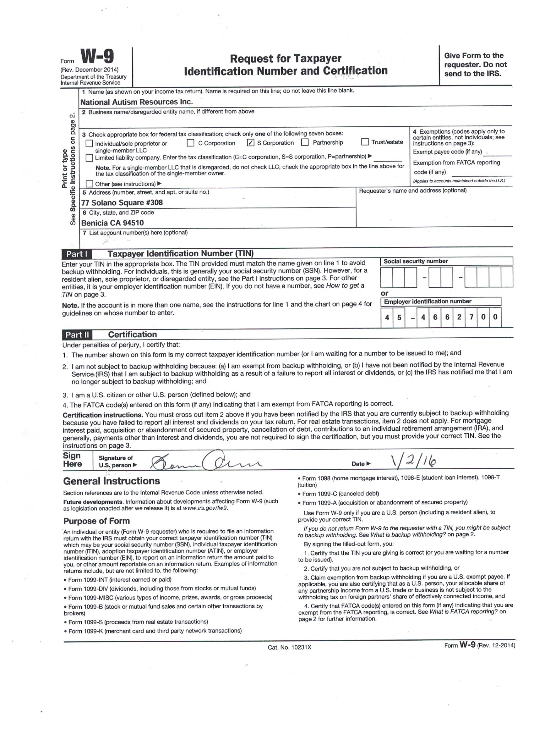 Blank W 9 Form 2024 Printable Irs - Verla Genovera