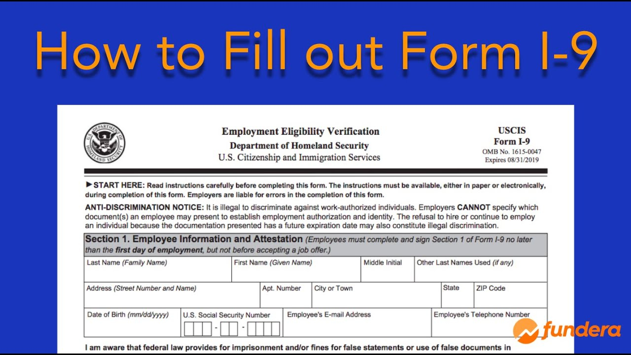 Form I 9 Printable 2020 Example Calendar Printable