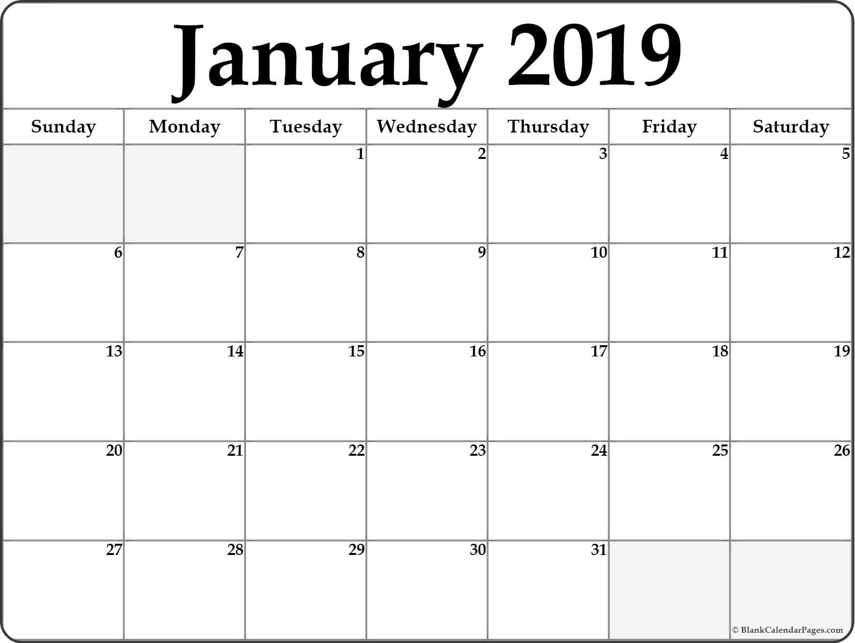 Image Result For Printable 2019 Calendar | Calendars