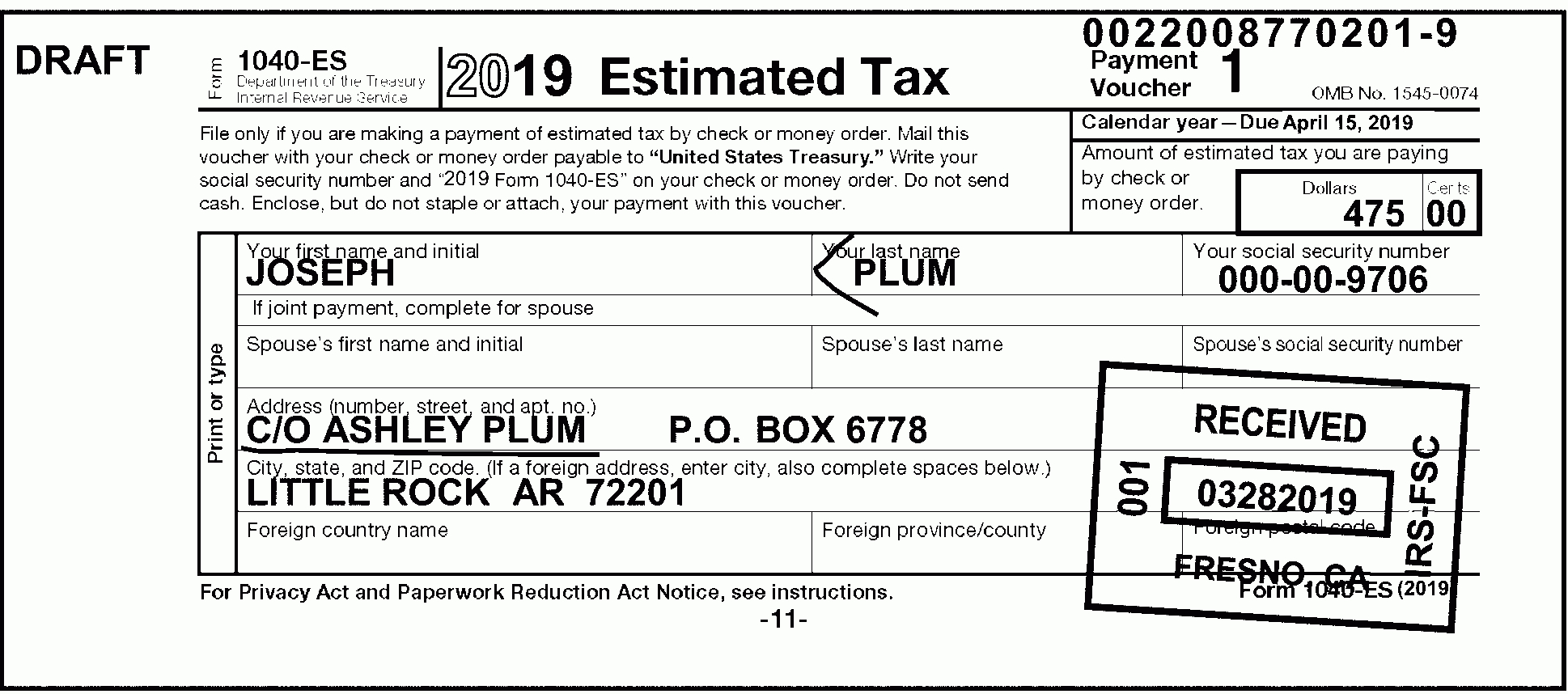 Irs Form Es Mailing Instructions Payment Online Address 1040