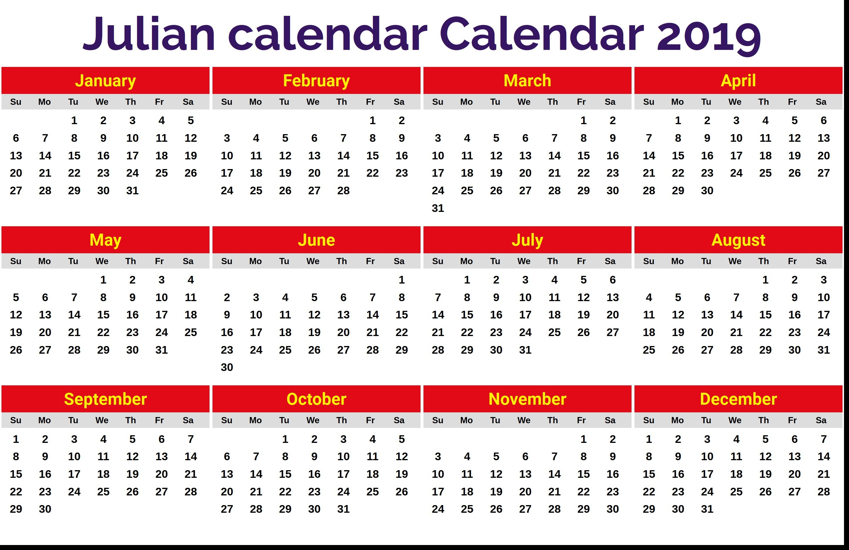 Julian Date Calendar 8 2889X1874 - Bi-Brucker-Holz.de Frisch