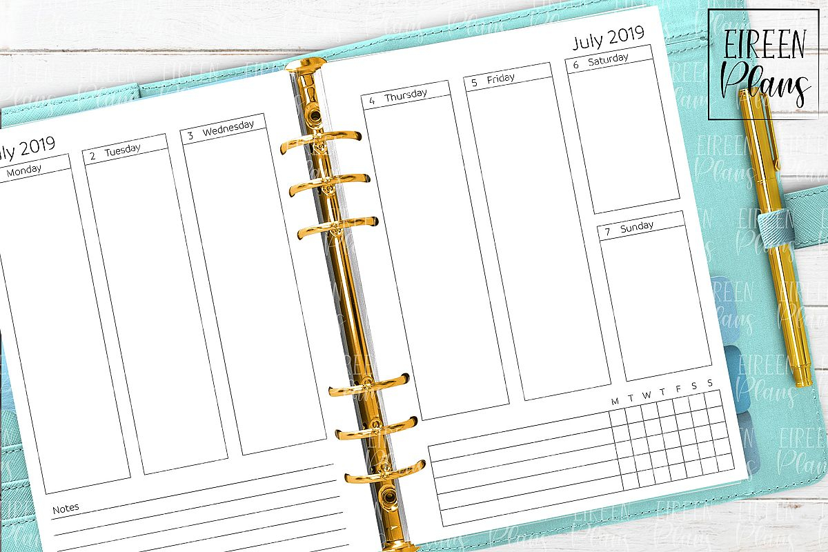 July Through December 2020 Printable Planner