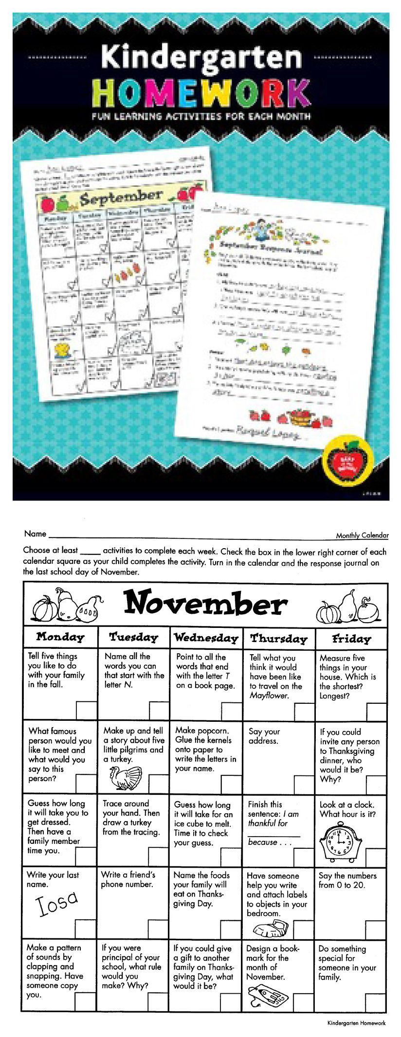Kindergarten Homework: Fun Learning Activities For Each
