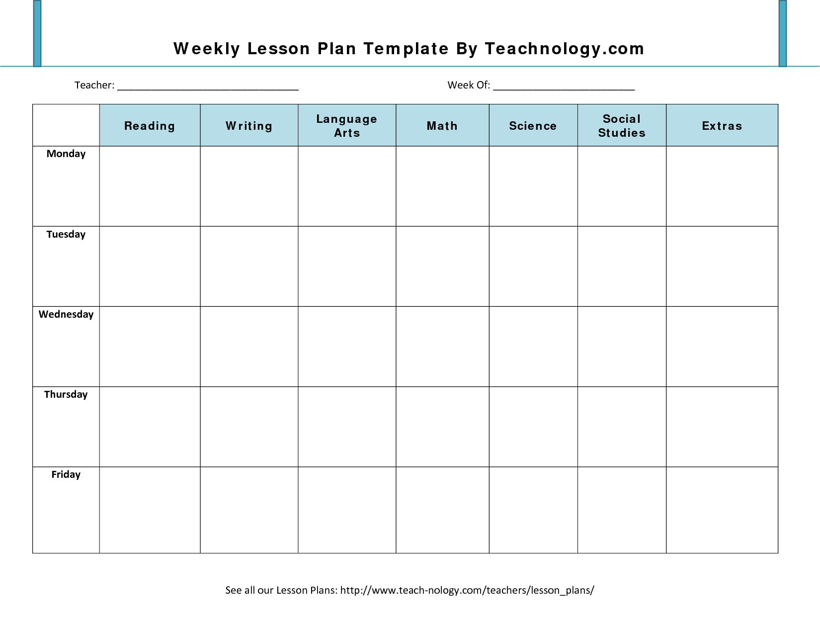 Sample Of A Daily Lesson Plan