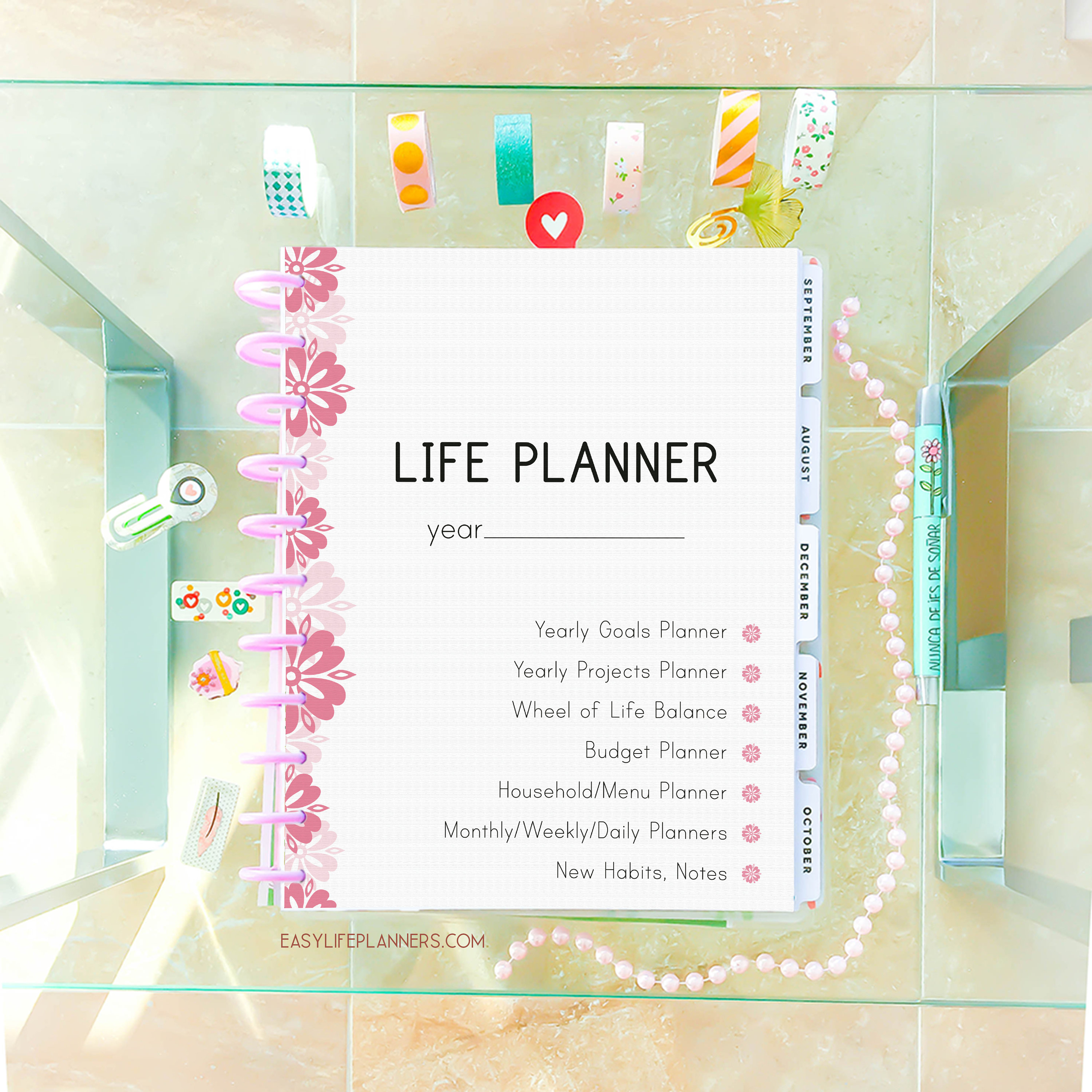 Life Planner 2020 Printable Planner Pages, Daily Planner